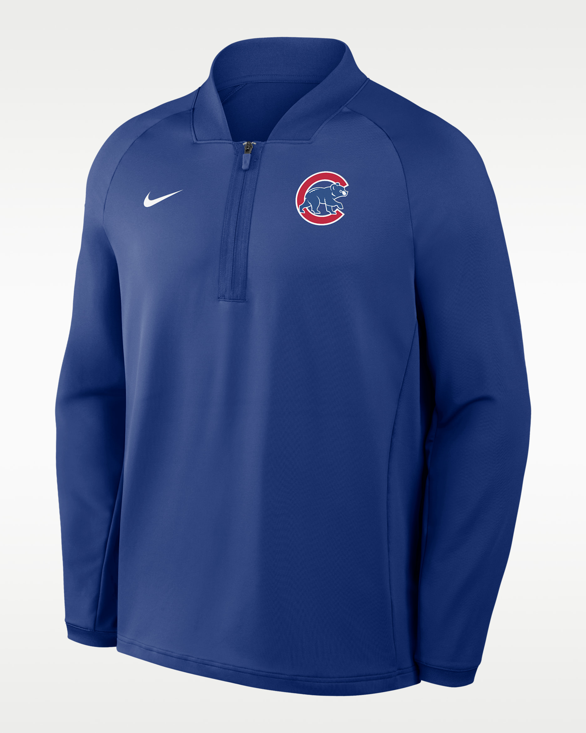 Chicago Cubs Authentic Collection Men's Nike Dri-FIT MLB 1/2-Zip Long-Sleeve Top - Royal