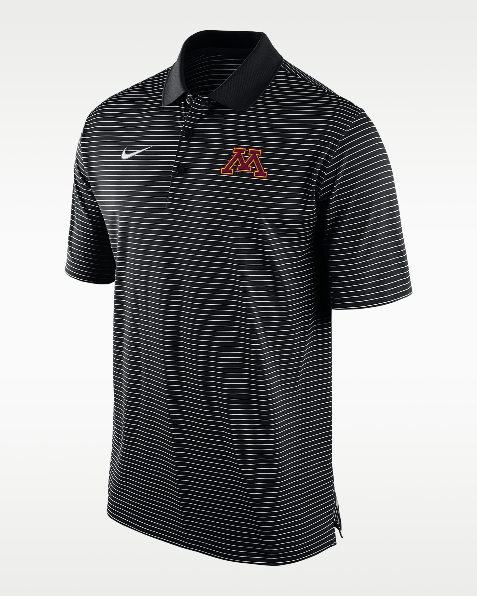 Polo universitaria Nike Dri-FIT para hombre Minnesota Tour - Negro