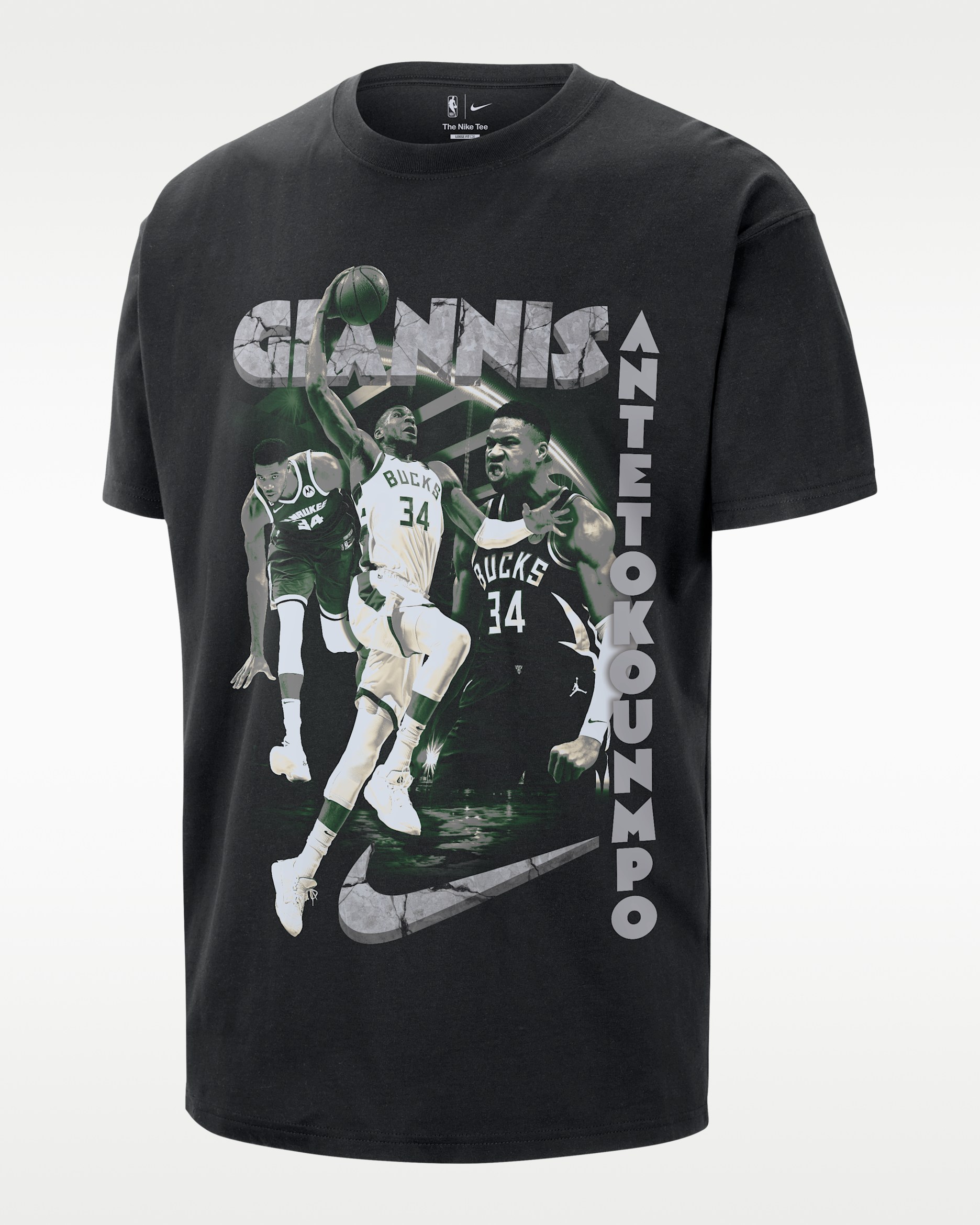 Giannis Antetokounmpo Nike NBA-T-Shirt für Herren - Schwarz