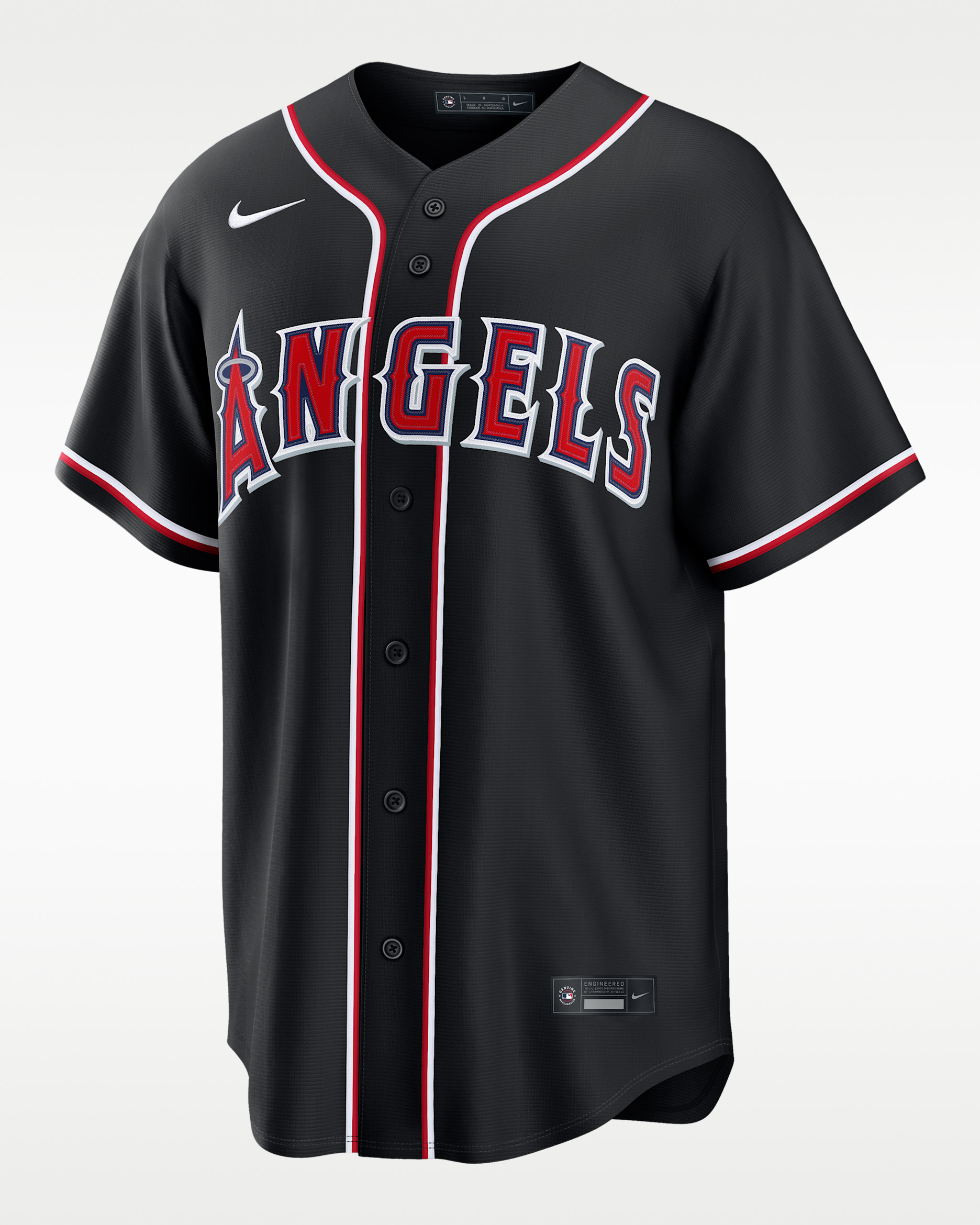 Mike Trout Los Angeles Angels Men's Nike MLB Replica Fashion Jersey - Black/Red