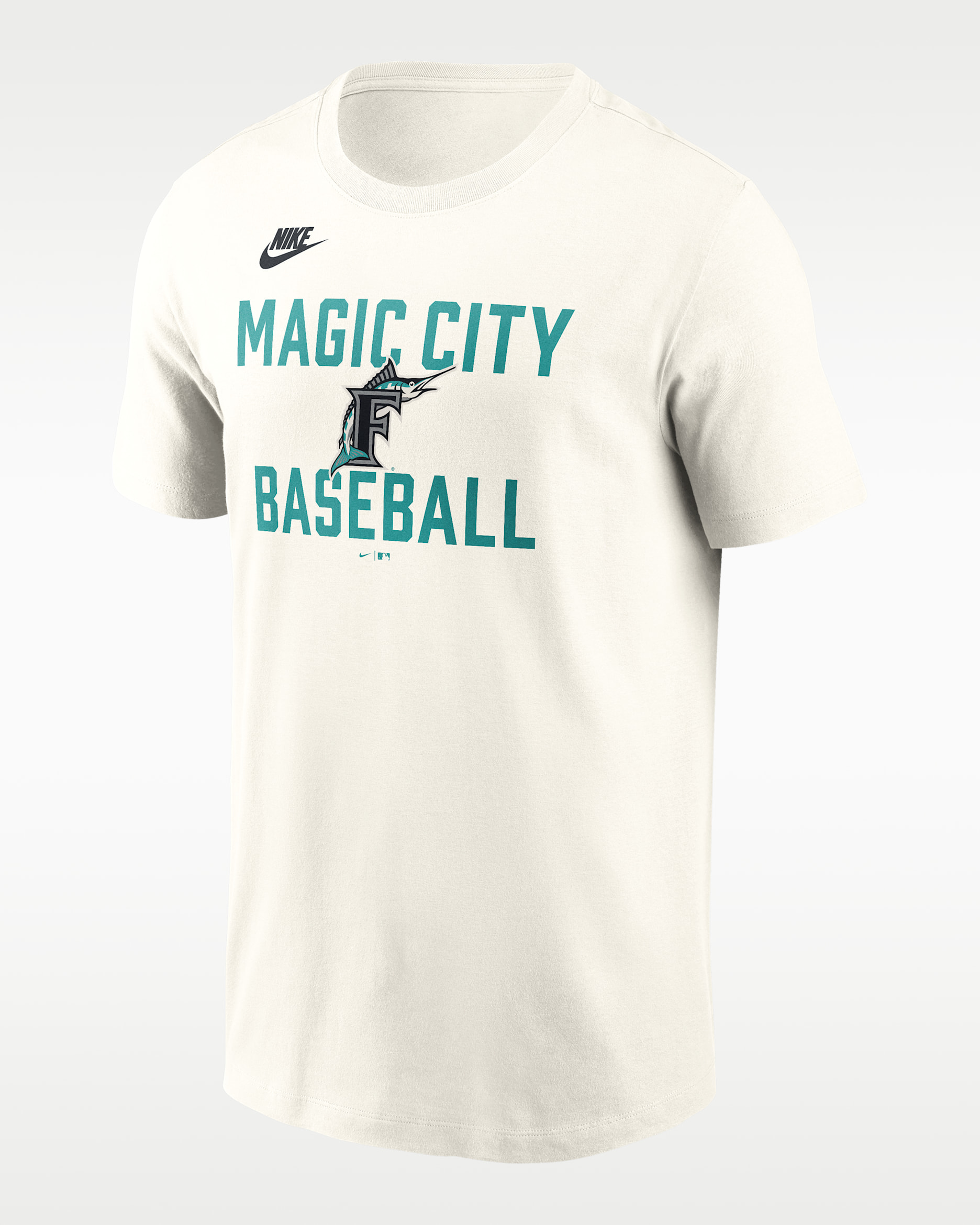 Florida Marlins Cooperstown '70s Inspired Men's Nike MLB T-Shirt - Cream