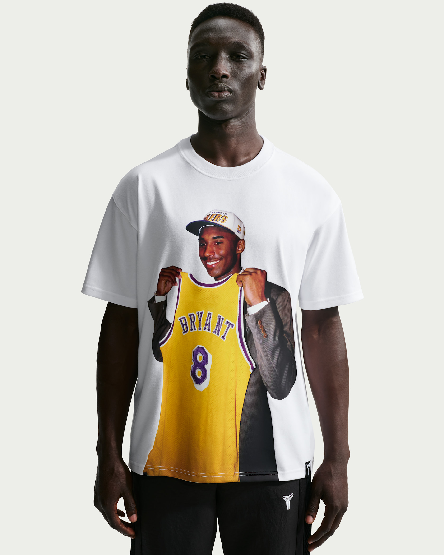 Playera de básquetbol para hombre Kobe "Draft Pack" - Blanco