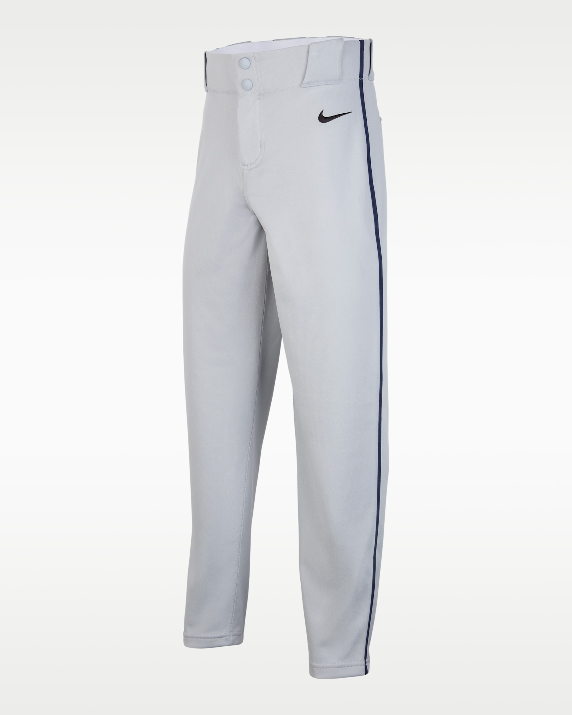 Nike Vapor Select 2 Big Kids' Piped Baseball Pants - Wolf Grey/Midnight Navy/Black