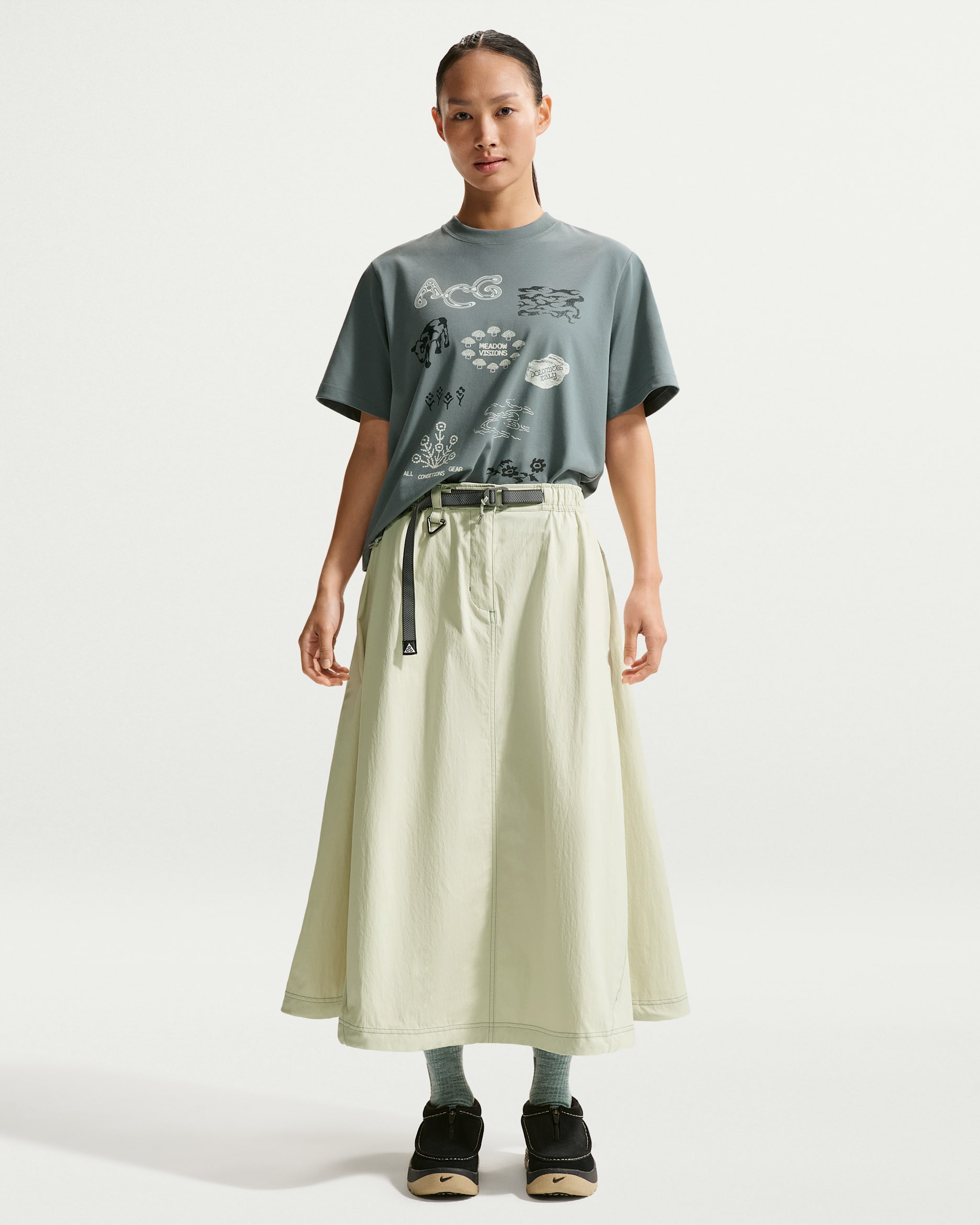 나이키 ACG '스미스 서밋' 여성 스커트 - 씨 글래스/미네랄 슬레이트/서밋 화이트