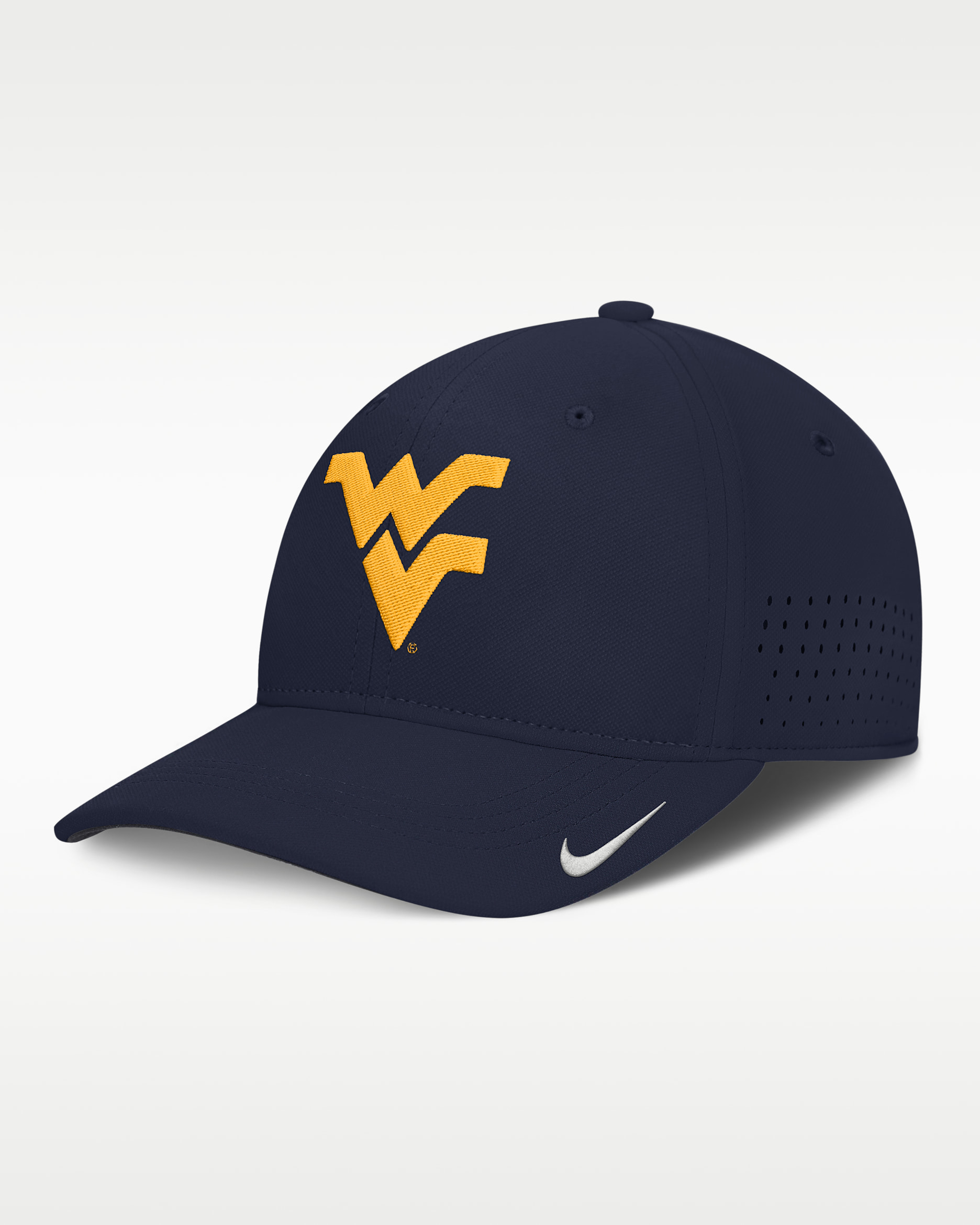 West Virginia Sideline Practice Men's Nike Dri-FIT College Hat - Navy