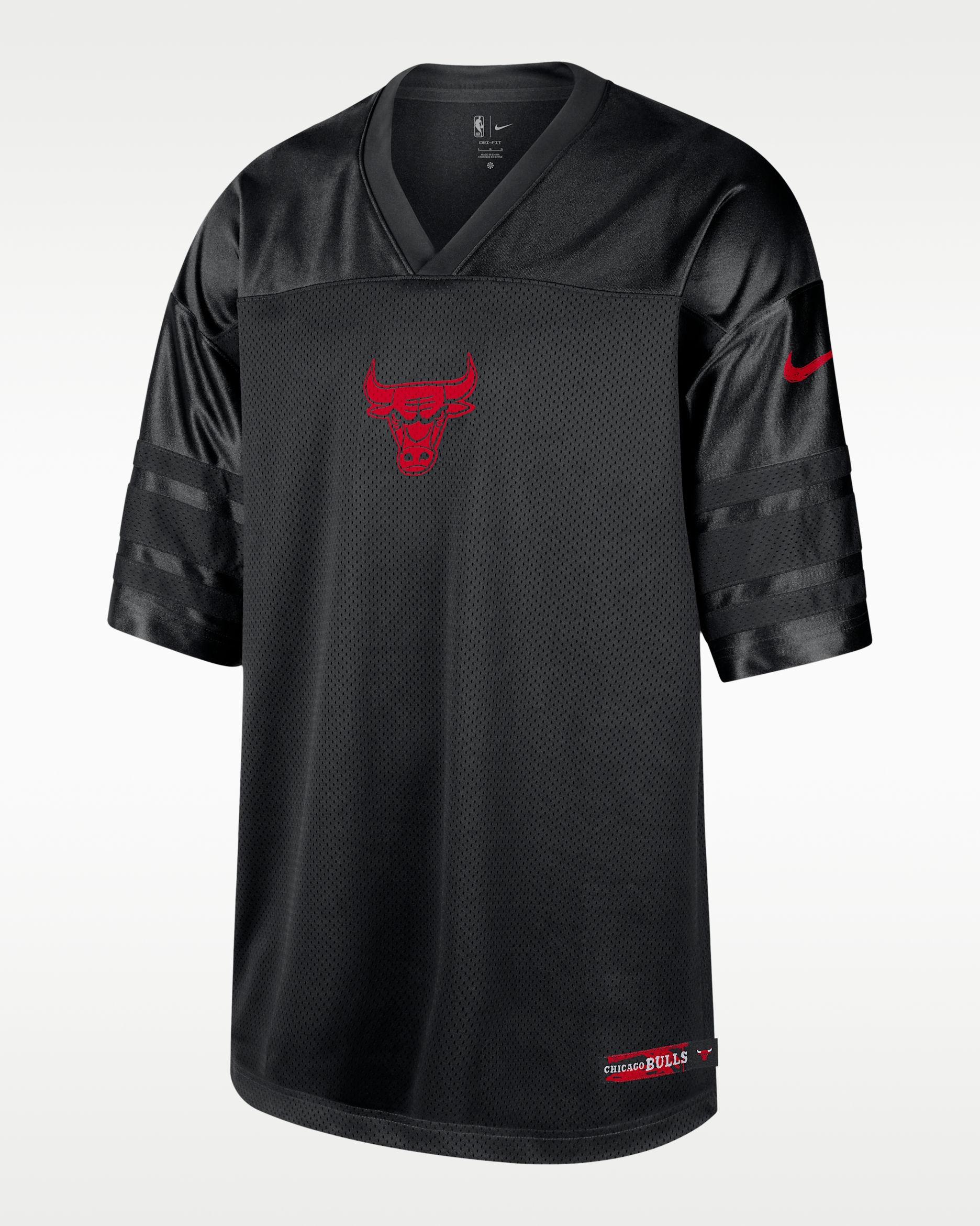 Camisola NBA Nike Dri-FIT Chicago Bulls Courtside para homem - Preto/Preto/Preto