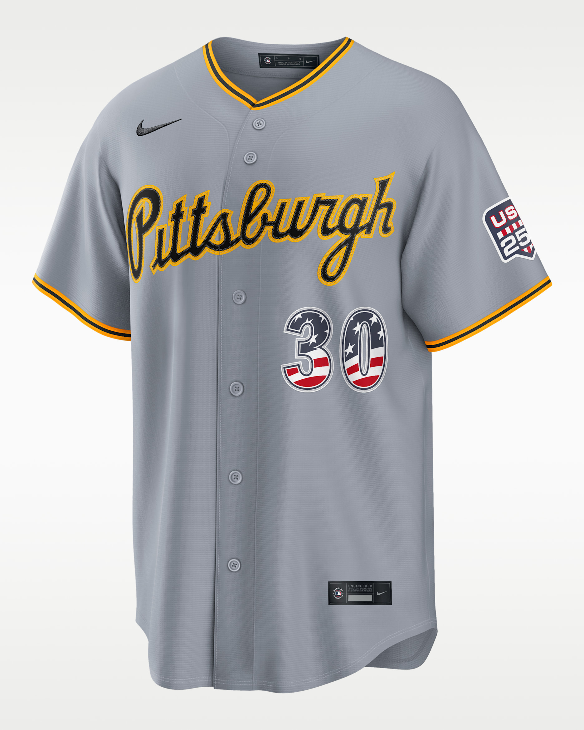 Paul Skenes Pittsburgh Pirates USA 250 Men's Nike MLB Stadium Jersey - Grey