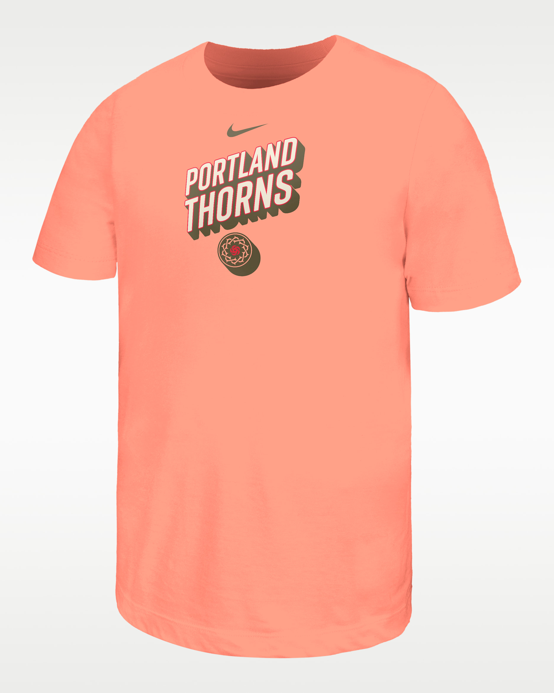 Portland Thorns Big Kids' Nike Cotton T-Shirt - Atomic Pink