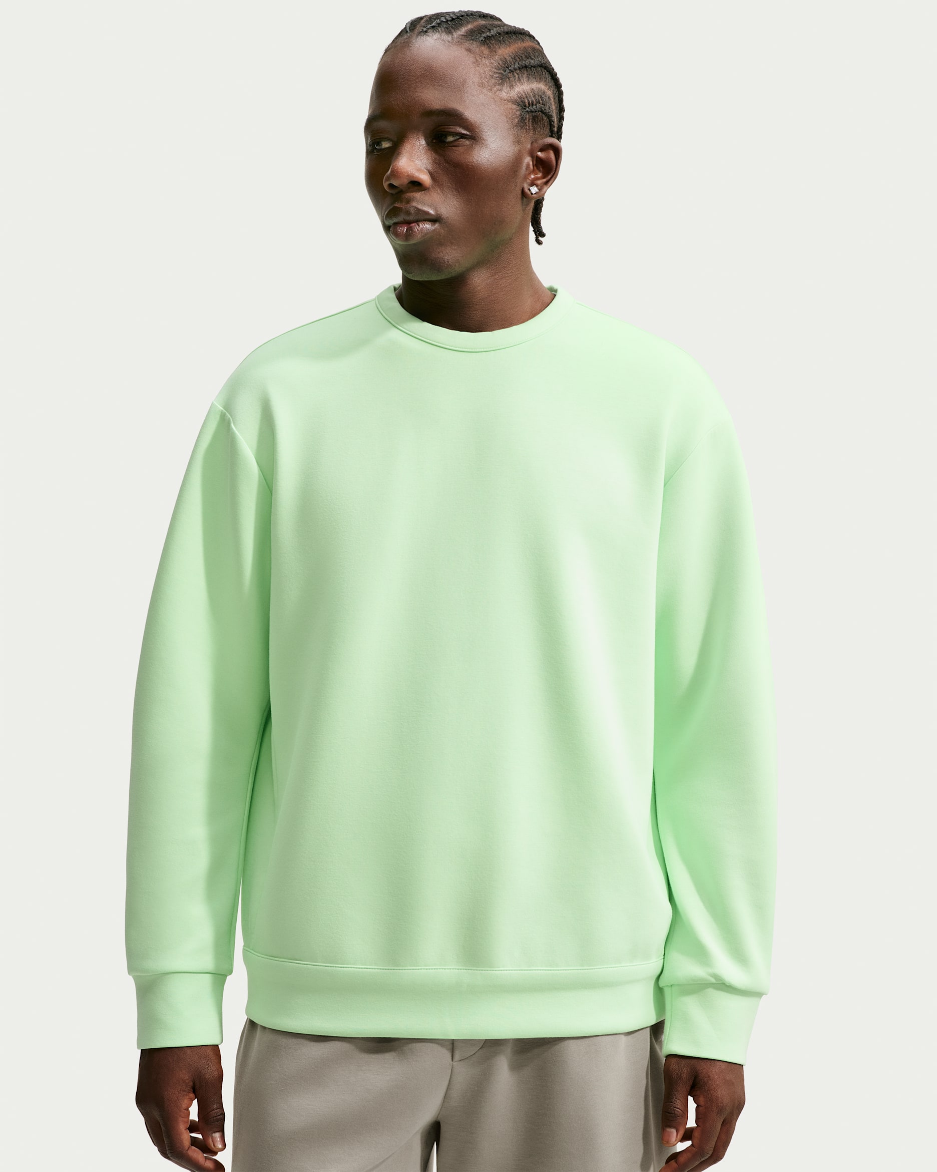 Nike 24.7 ImpossiblySoft Men's Dri-FIT Crew - Cucumber Calm/Sail/Illusion Green