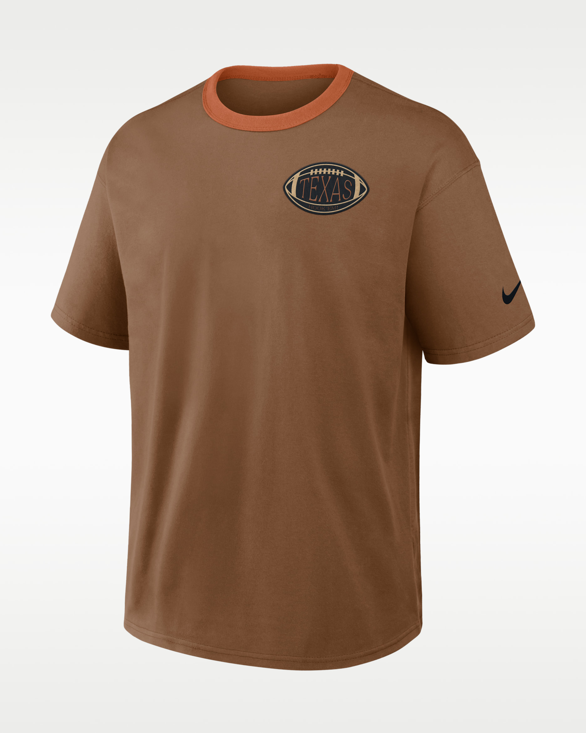 Texas Academic Max90 Men's Nike College T-Shirt - Brown/Burnt Orange