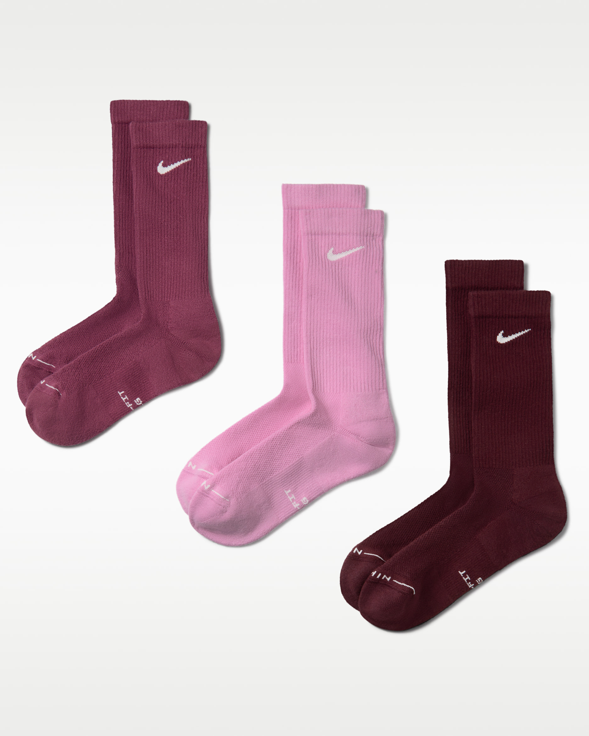 Nike Everyday Elevated Crew Socks (3 Pairs) - Multi-Color