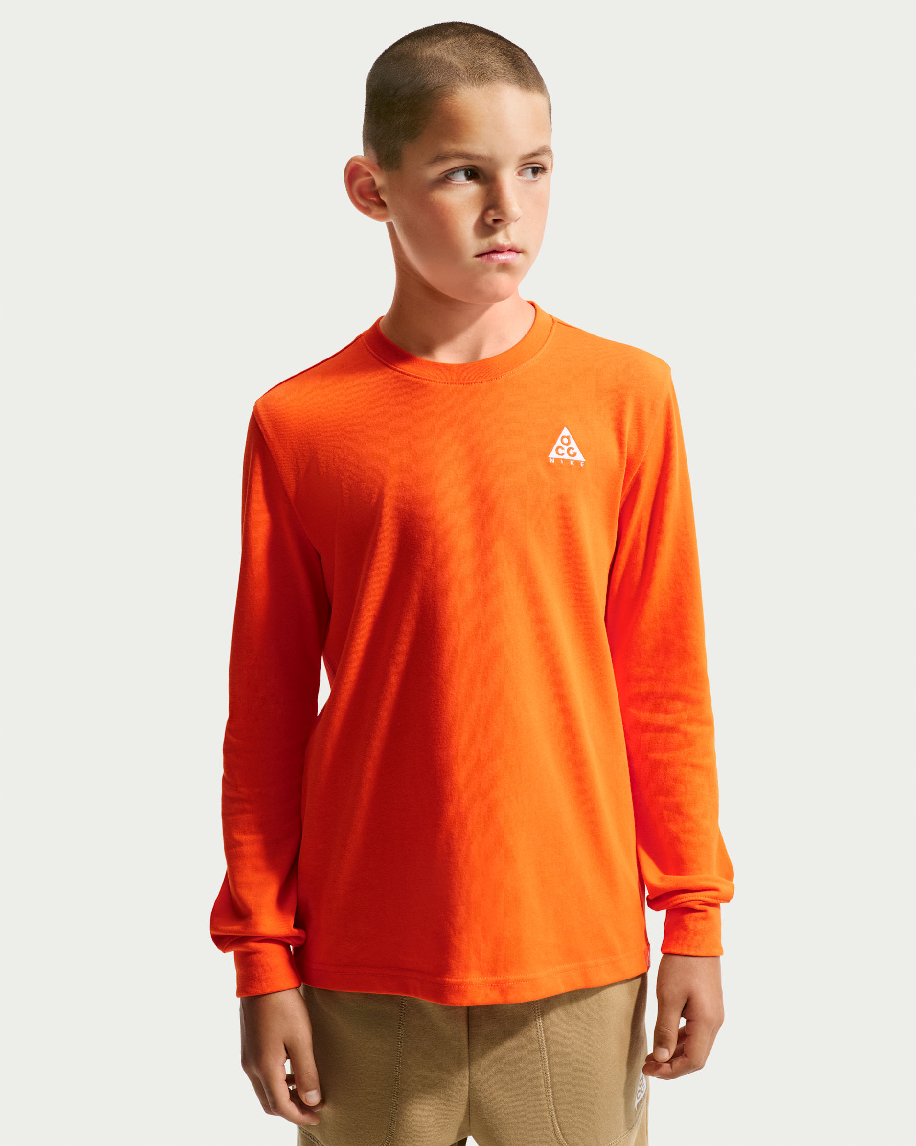 ACG Big Kids' Long-Sleeve Jersey T-Shirt - Safety Orange