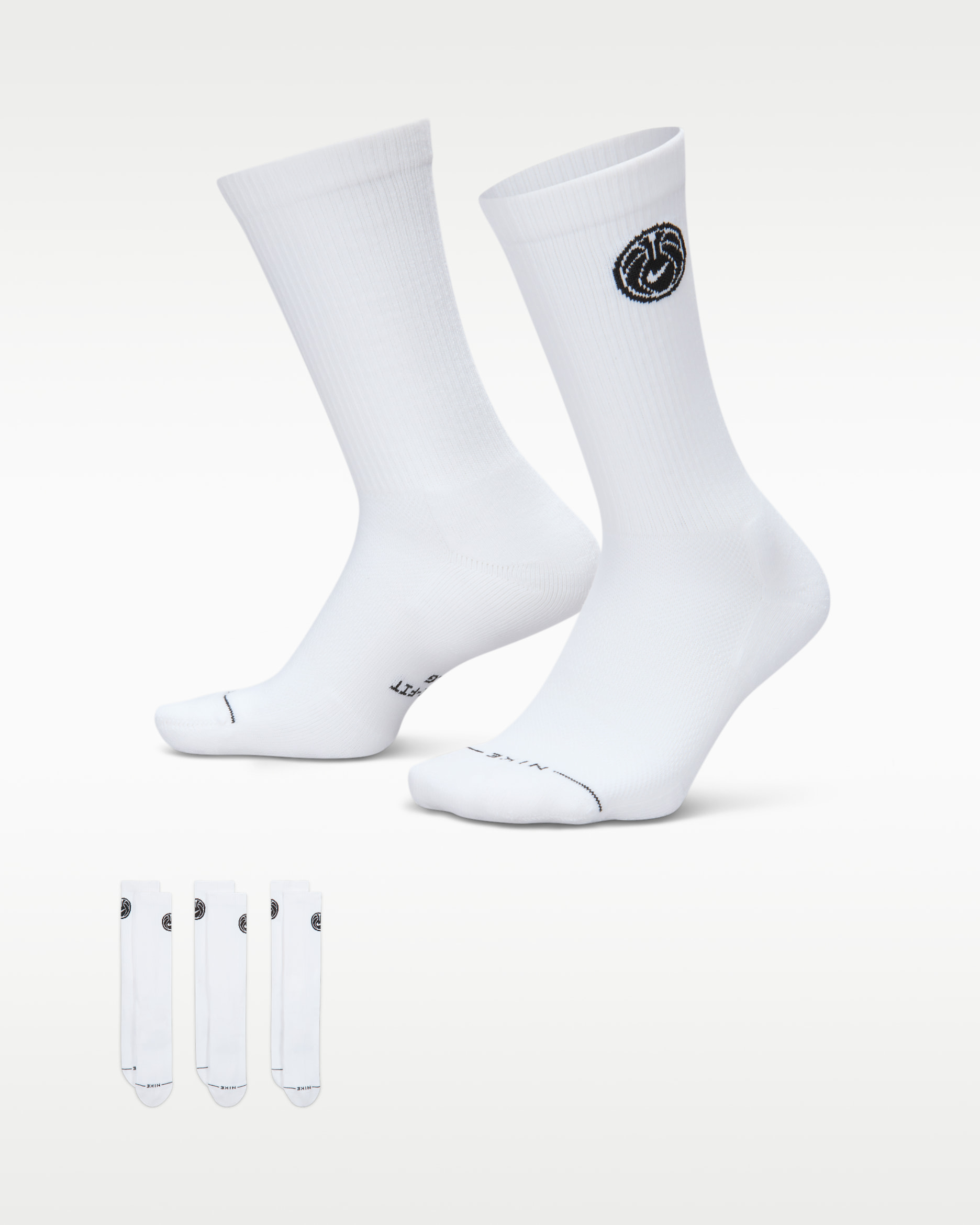 Nike Everyday Elevated Crew Socks (3 Pairs) - White