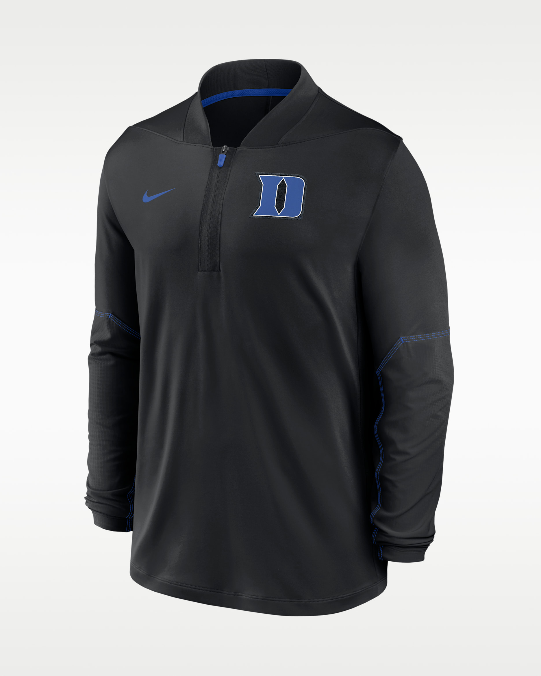 Duke Sideline Men's Nike Dri-FIT College 1/2-Zip Top - Black/Game Royal