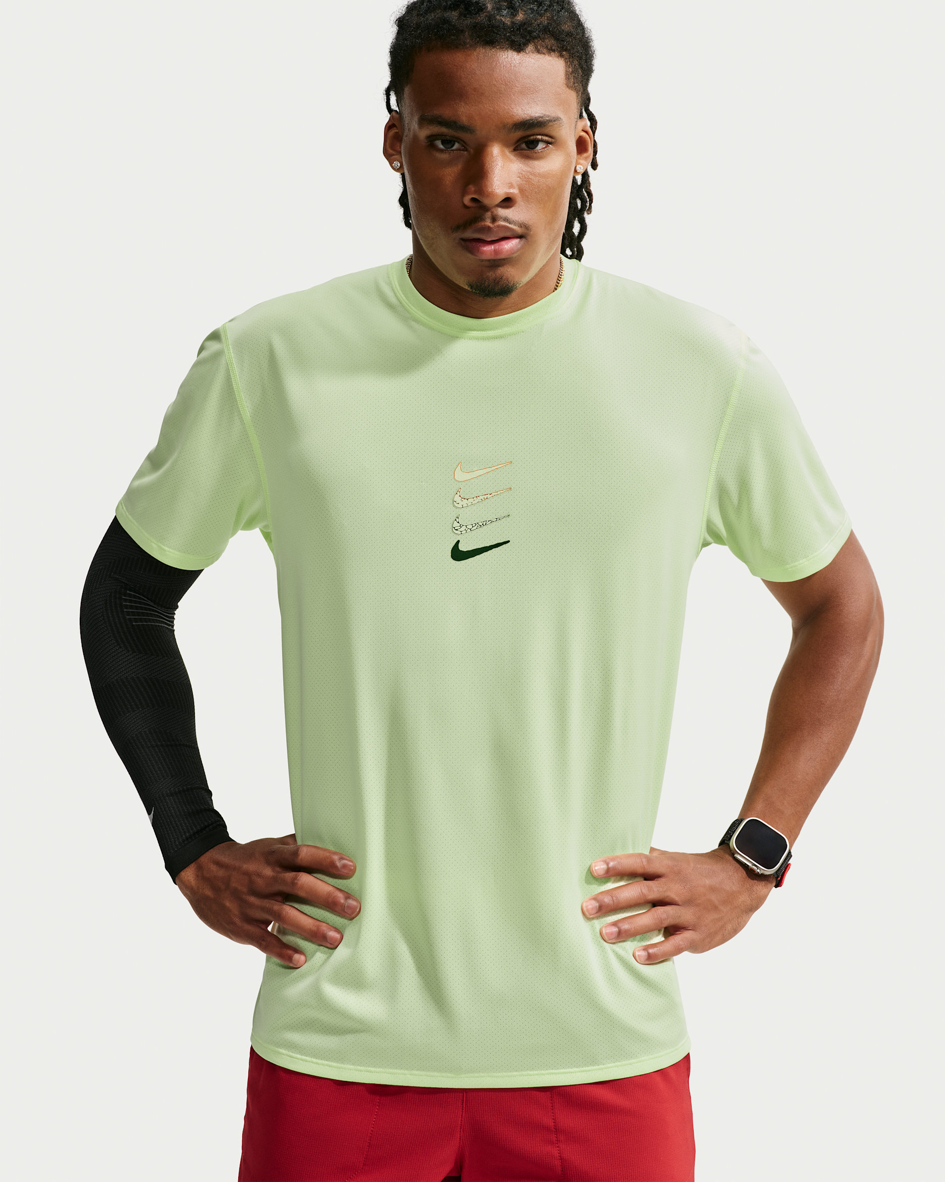 Ανδρική μπλούζα για τρέξιμο Dri-FIT της Nike - Barely Volt