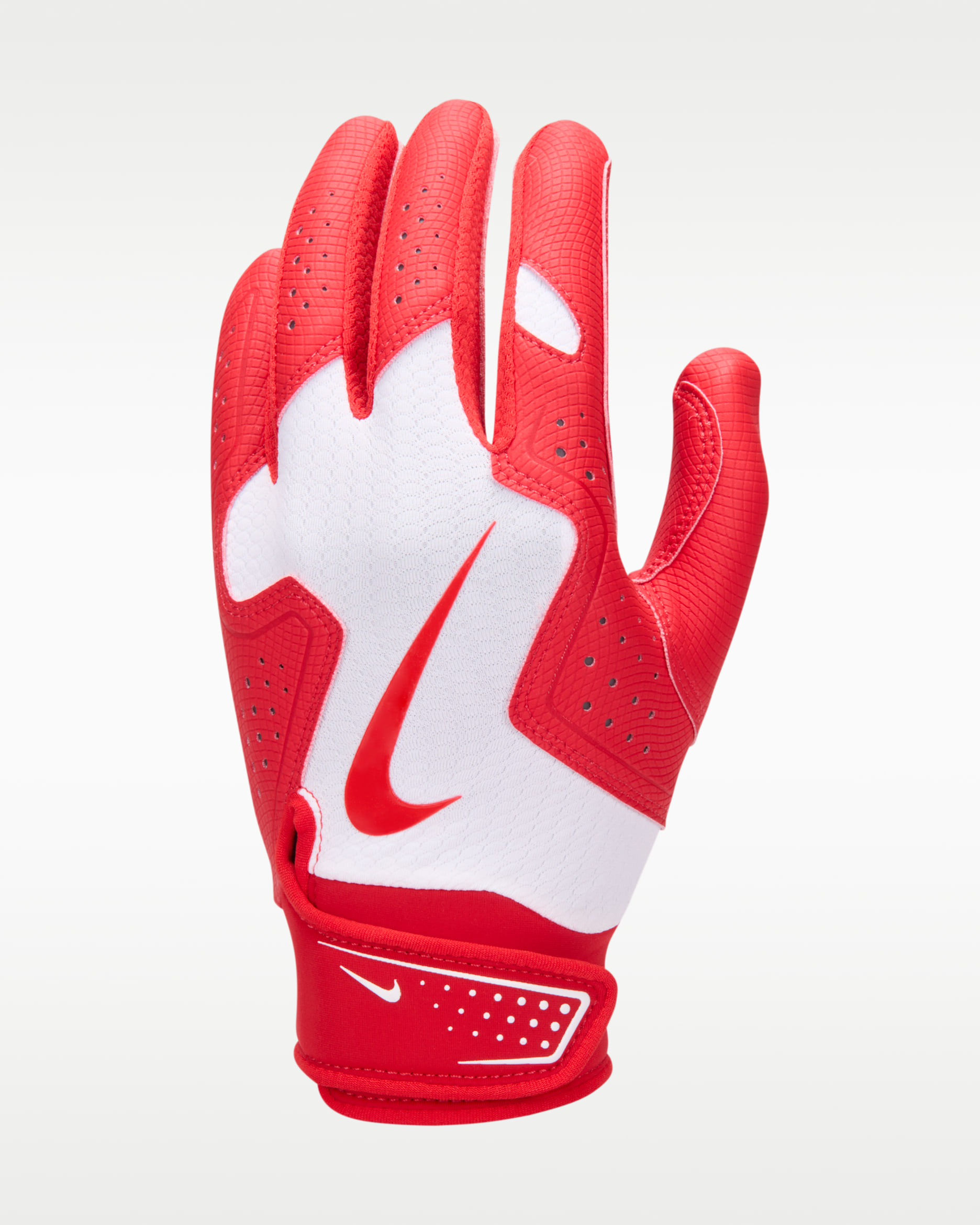 Nike Alpha 2.0 Kids' Baseball Batting Glove - White/University Red/University Red