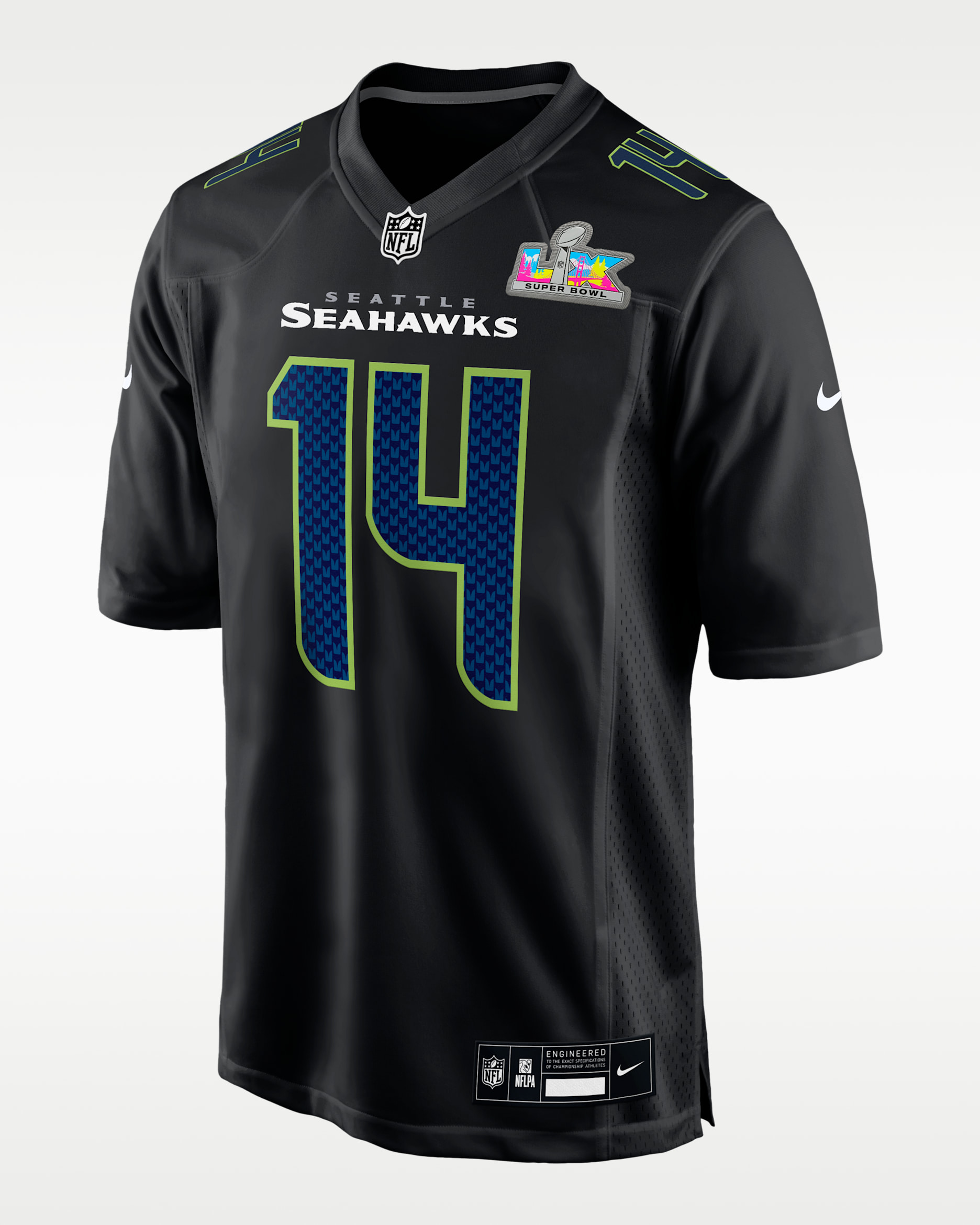 Sam Darnold Seattle Seahawks Super Bowl LX Men's Nike NFL Game Fashion Jersey - Black