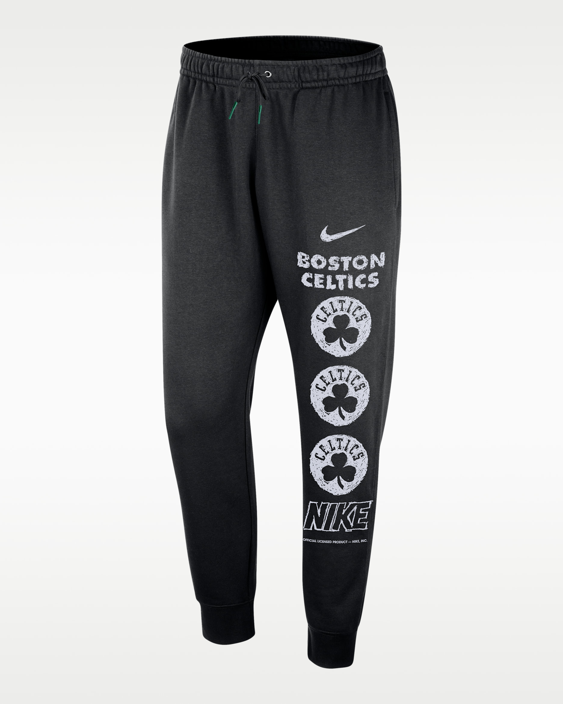 Boston Celtics Courtside Men's Nike NBA Club Fleece Joggers - Black/Clover