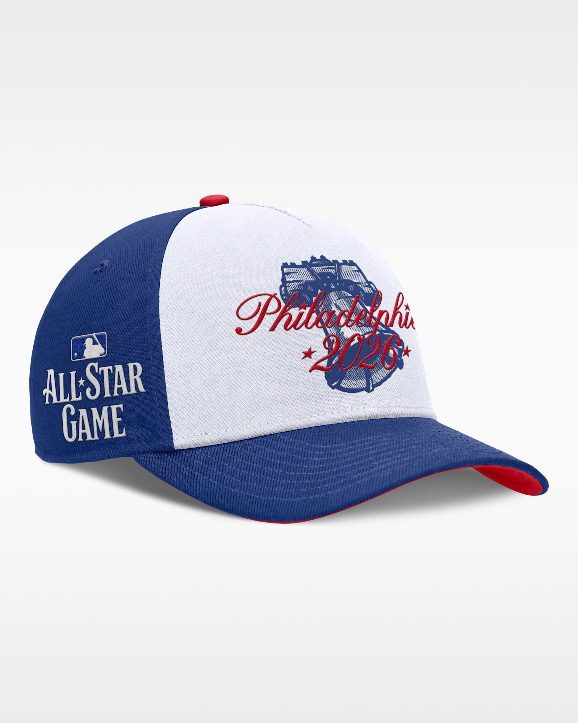 2026 All-Star Game Local Rise Men's Nike Dri-FIT MLB Adjustable Hat - White/Navy/Navy