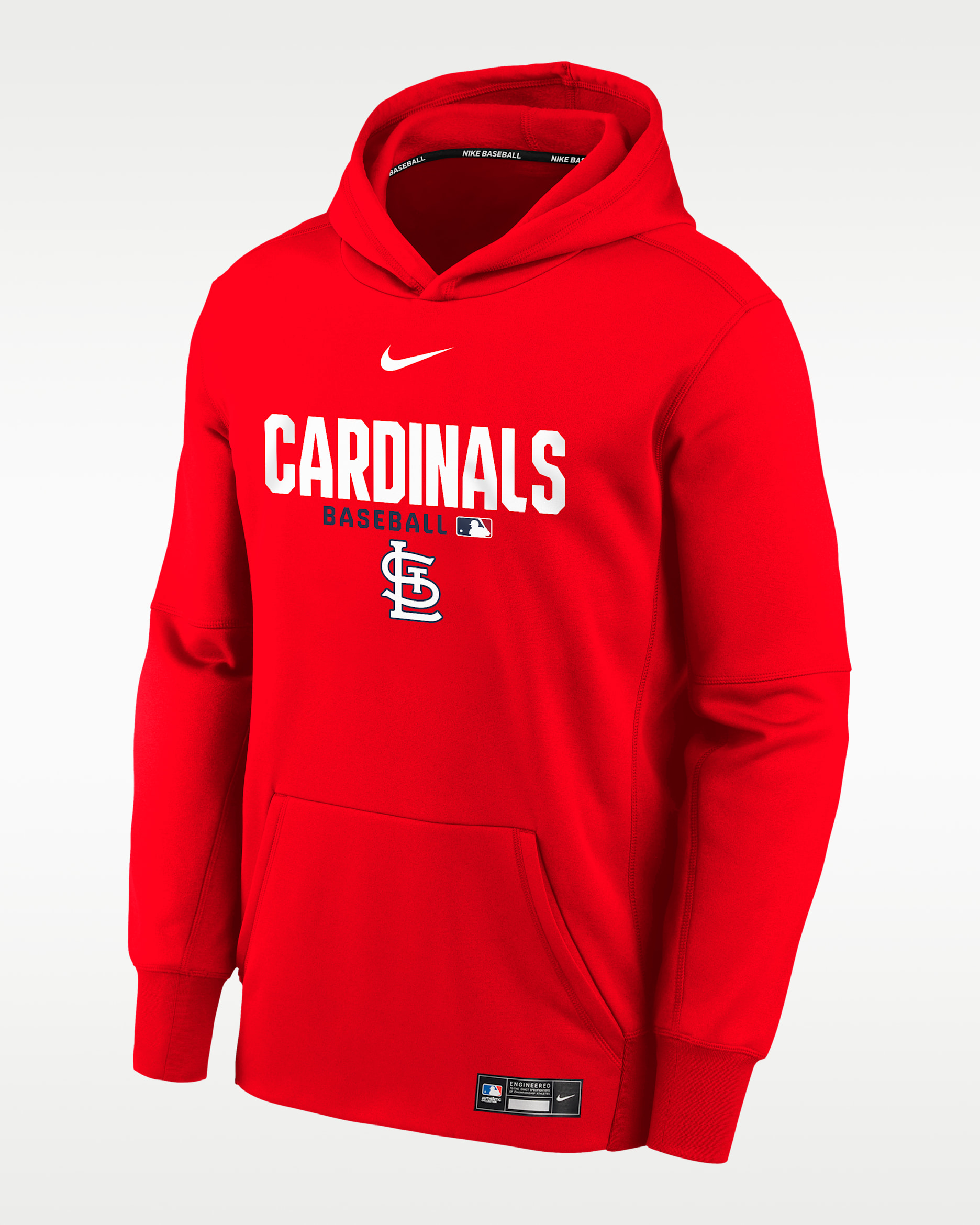 St. Louis Cardinals Big Kids' Nike Therma-FIT Hood - Red