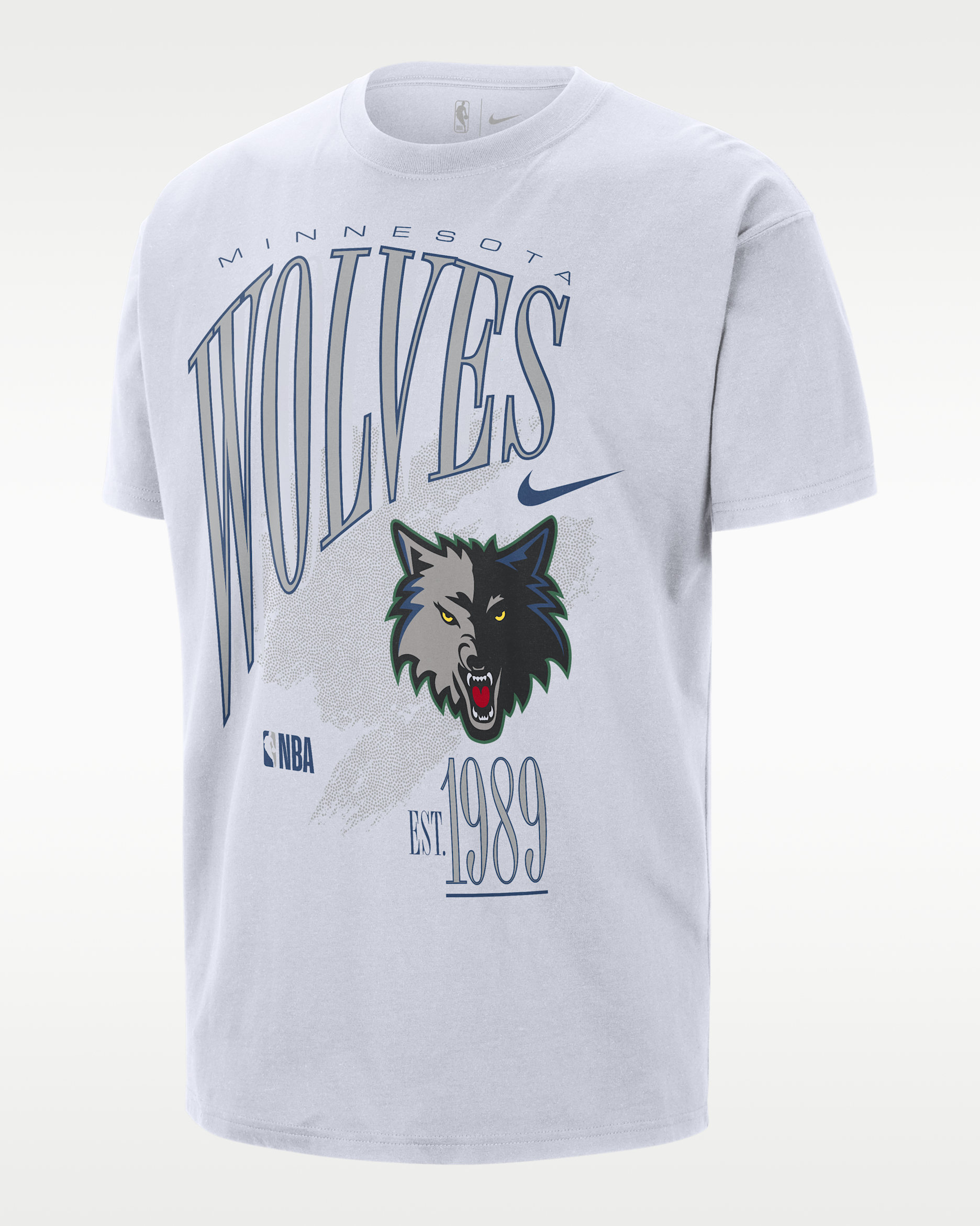 Minnesota Timberwolves Hardwood Classics Vintage Men's Short-Sleeve Ringer T-Shirt - White