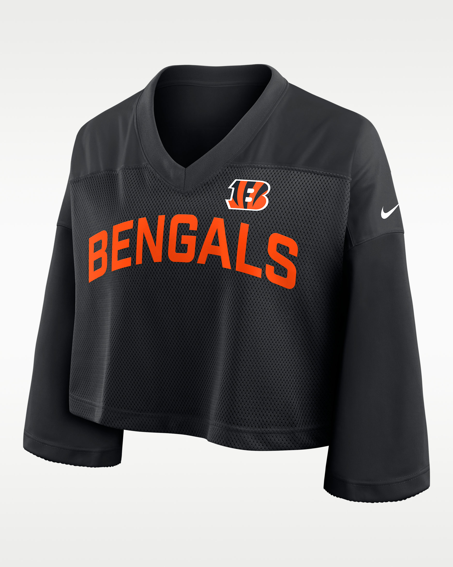 Cincinnati Bengals Wide Receiver Jersey Fashion Women's Nike Dri-FIT NFL Cropped Top - Black