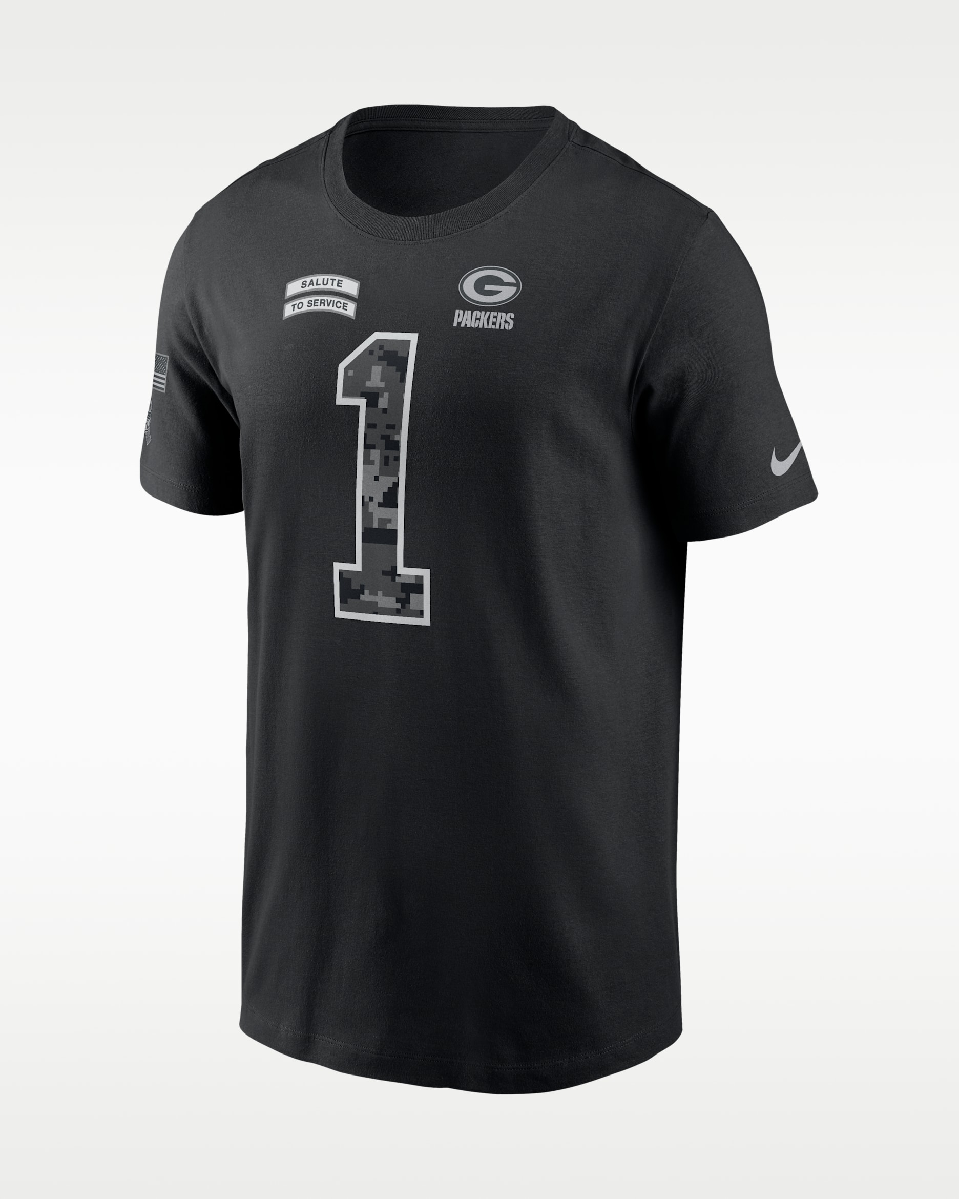 Micah Parsons Green Bay Packers Salute to Service Men's Nike NFL T-Shirt - Black