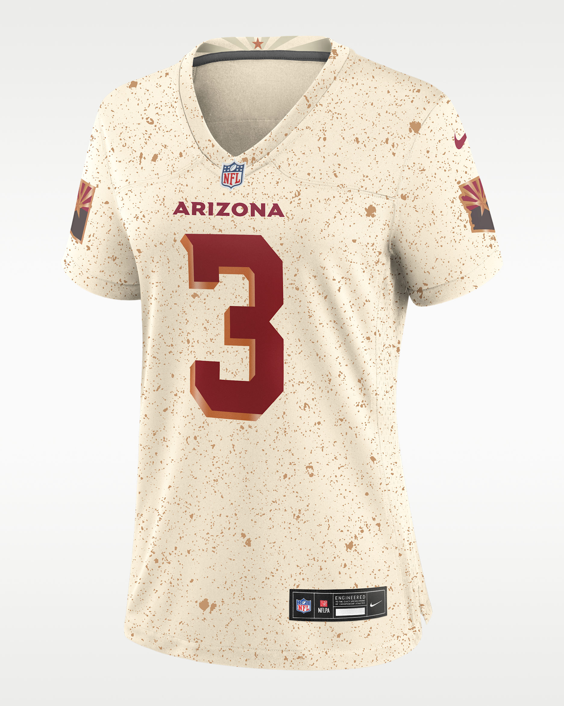 Jersey Nike de la NFL Game para mujer Budda Baker Arizona Cardinals Rivalries Collection - Natural