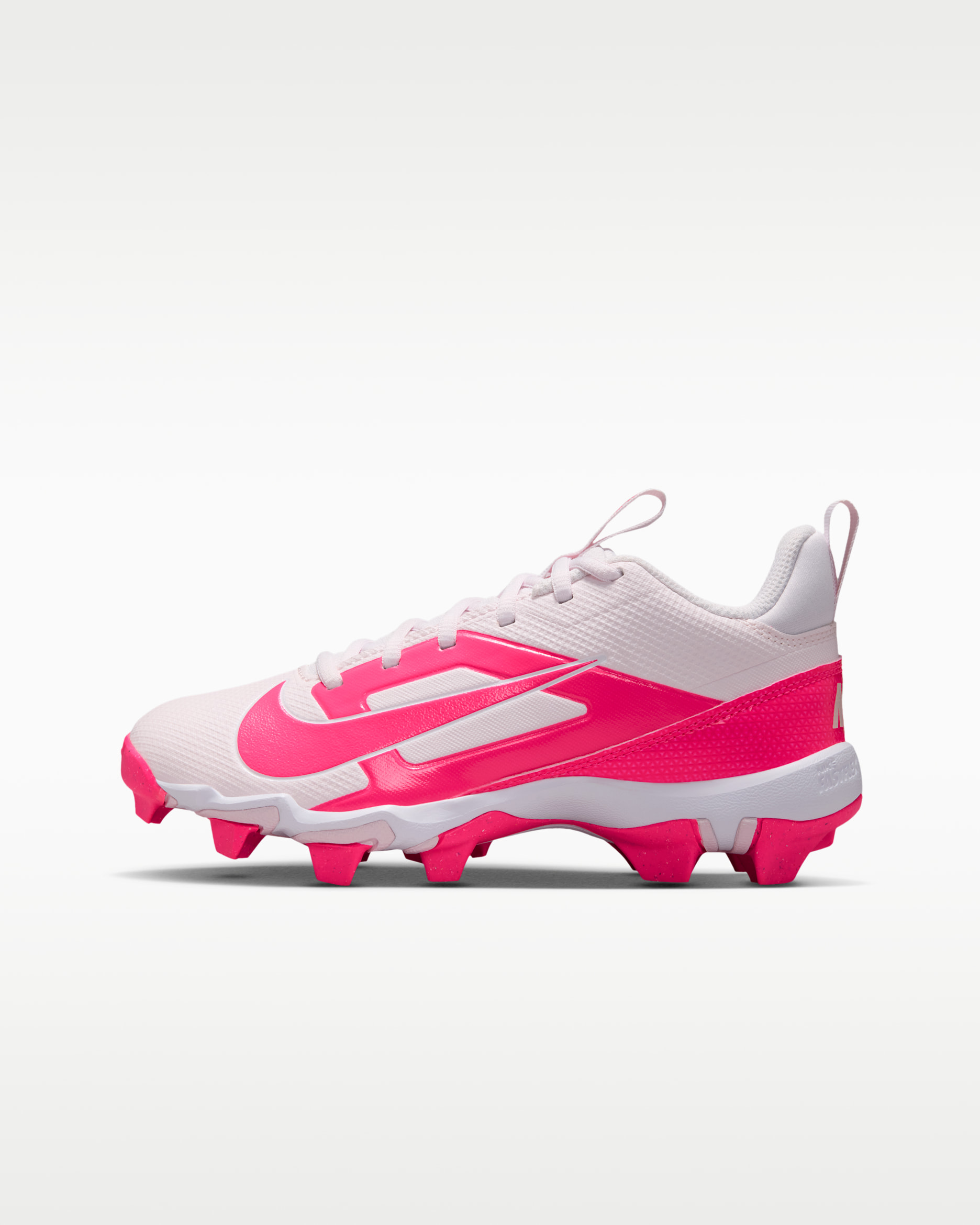 Nike Alpha Menace 4 Shark Big Kids' Football Cleats - Pearl Pink/White/Hyper Pink