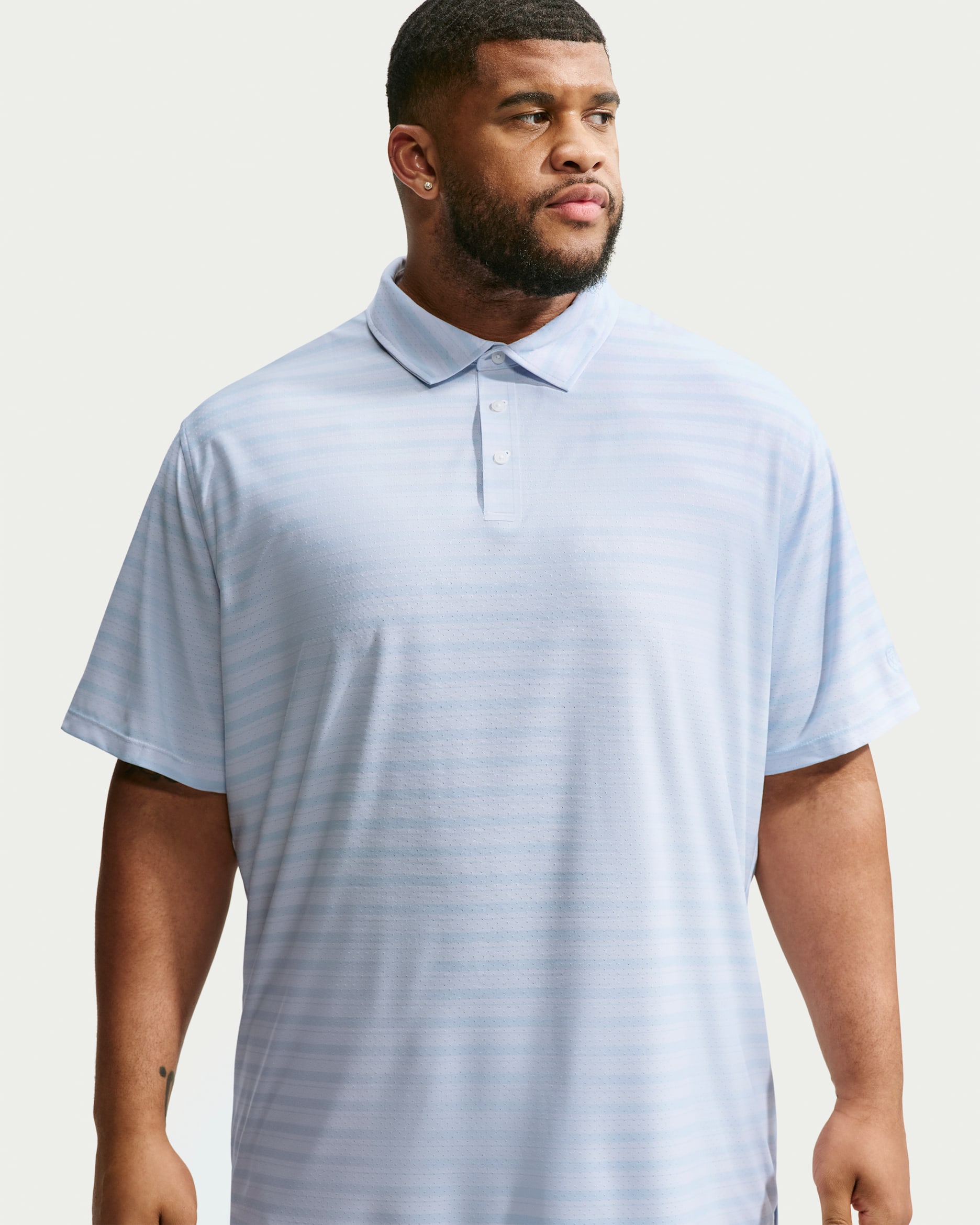 Nike Tailored Performance Men's Dri-FIT Golf Polo - Hydrogen Blue/Football Grey/Hydrogen Blue