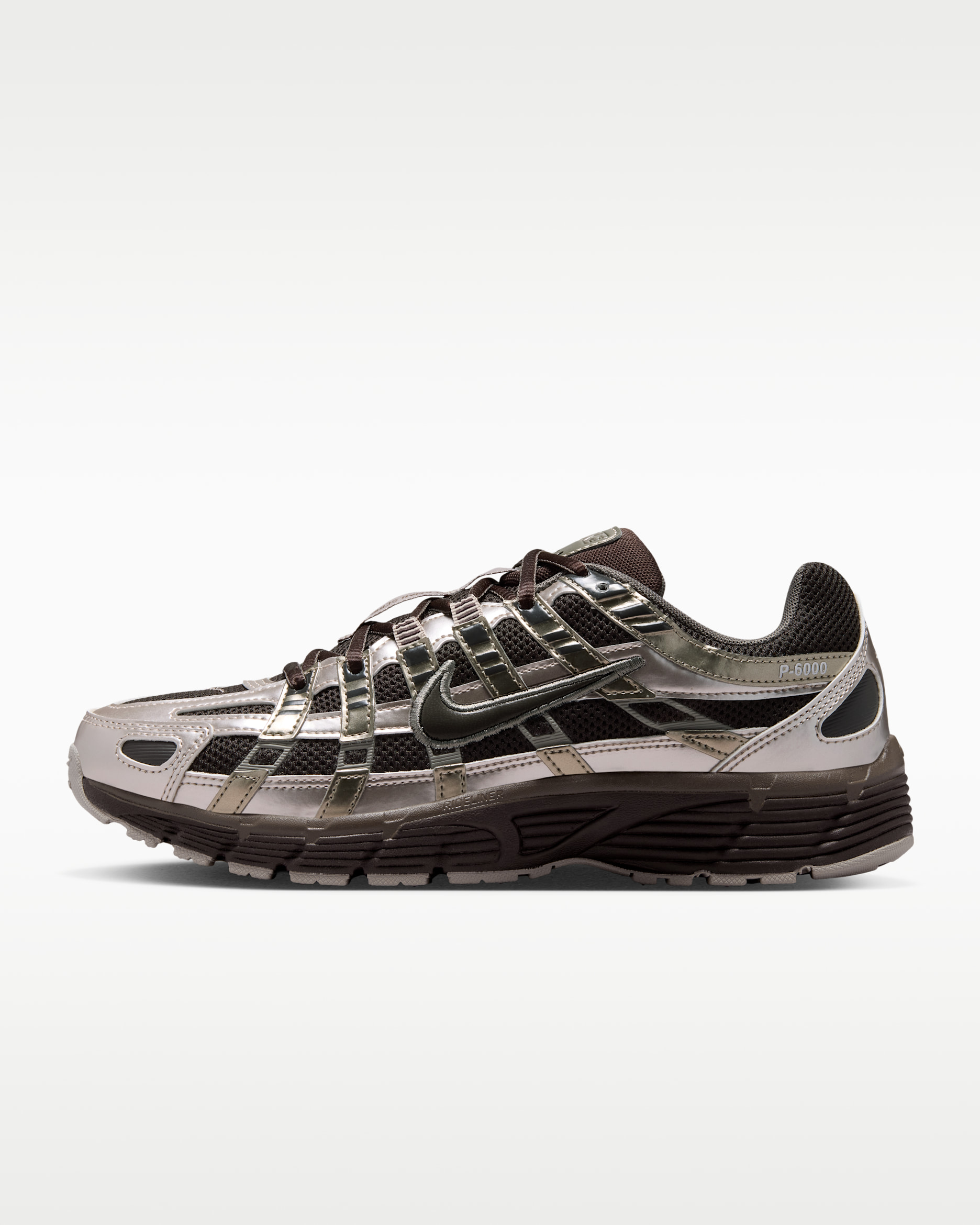 Tenis para mujer Nike P-6000 - Marrón terciopelo/Crema II/Piedra enigma/Pared rocosa