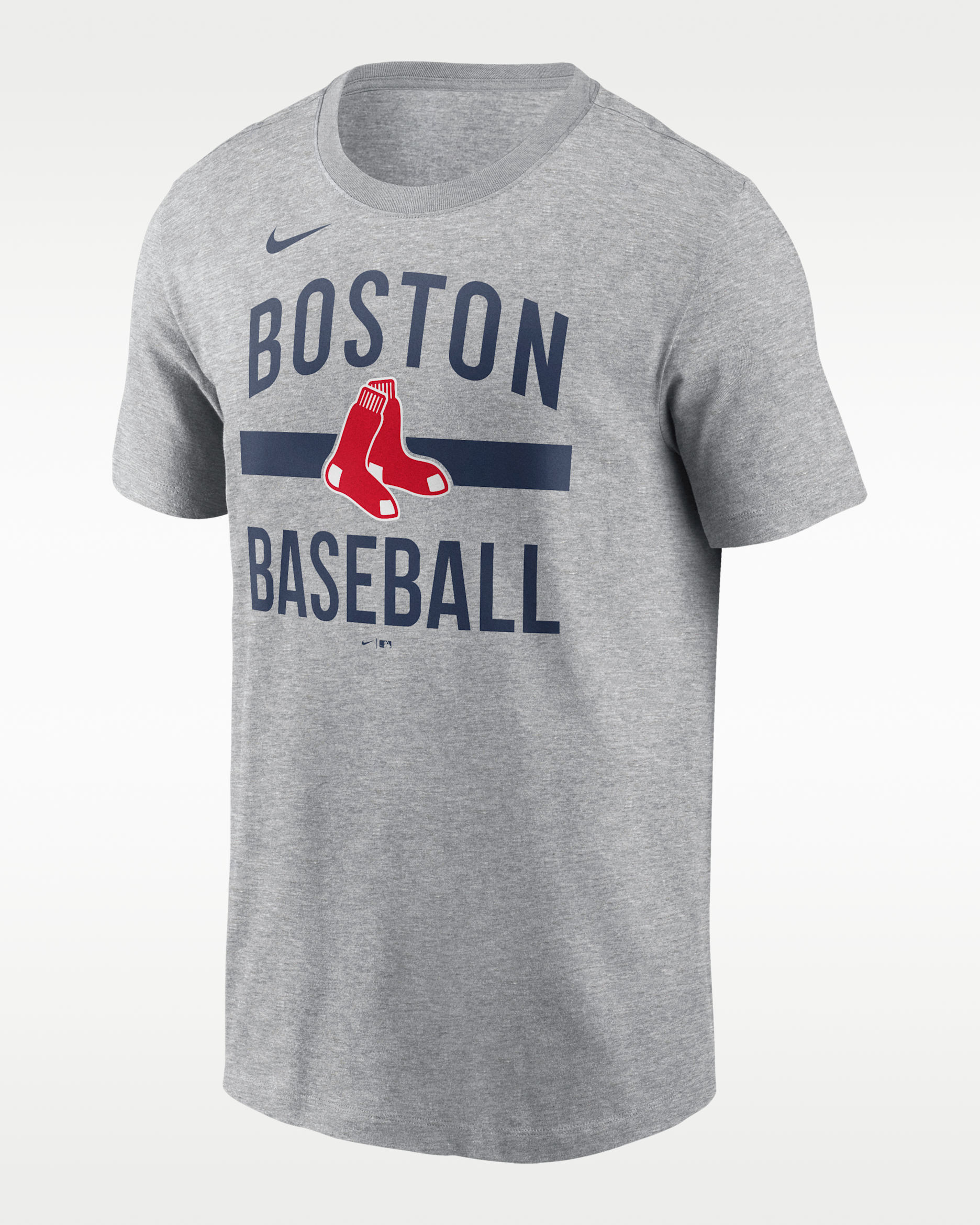 Boston Red Sox Arched Men's Nike MLB T-Shirt - Dark Grey Heather