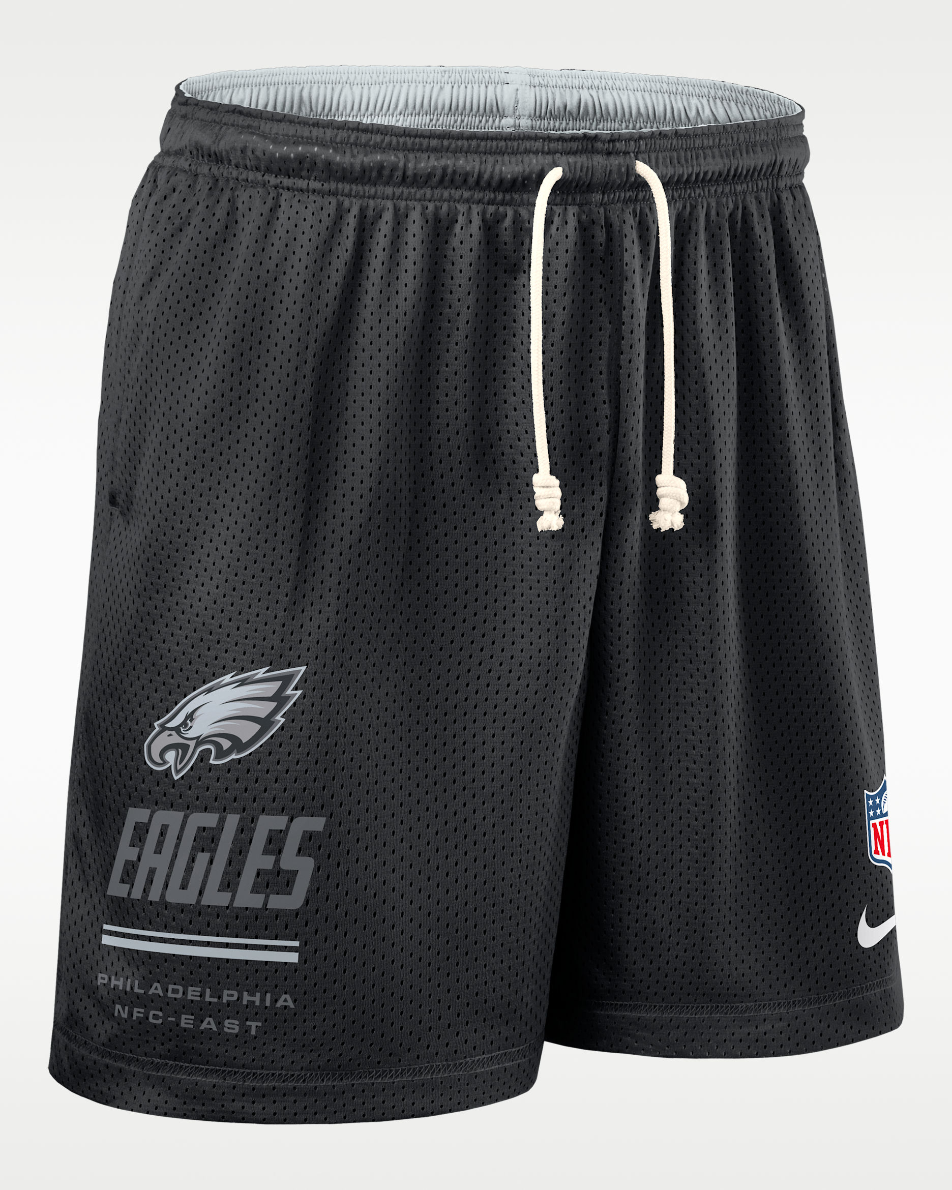 Philadelphia Eagles Sideline Reversible Men's Nike Dri-FIT NFL Shorts - Black/Platinum
