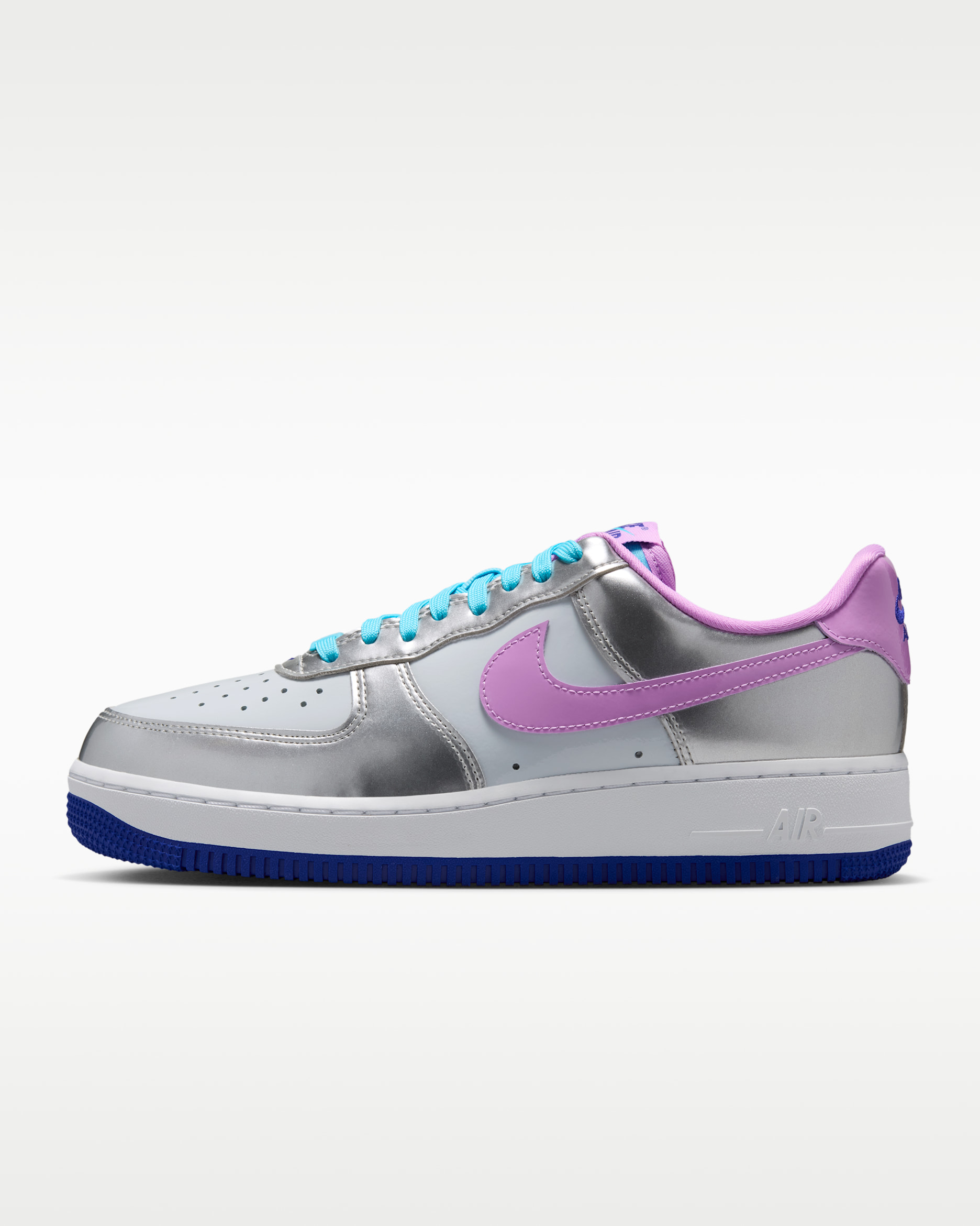 Tenis para mujer Nike Air Force 1 '07 - Cromo/Platino puro/Laguna pulso/Fucsia resplandor