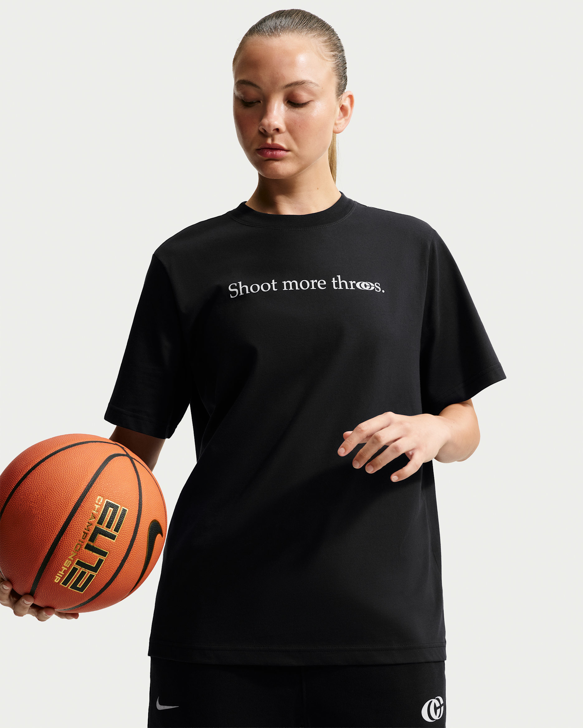 Caitlin Clark Women's Basketball T-Shirt - Black