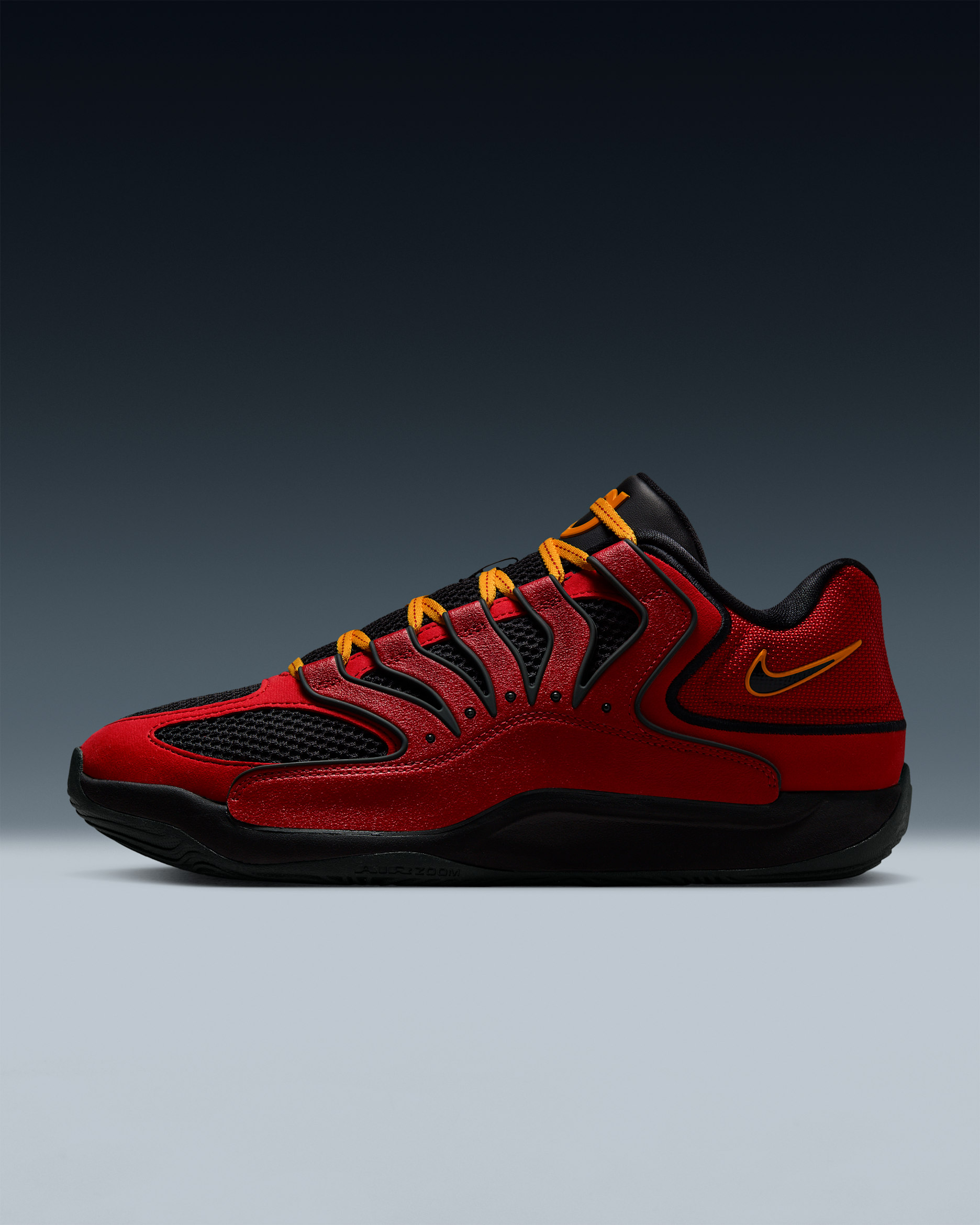 Tenis de básquetbol KD18 "DMV Drive" - Rojo pasión/Amarillo/Oro universitario/Negro