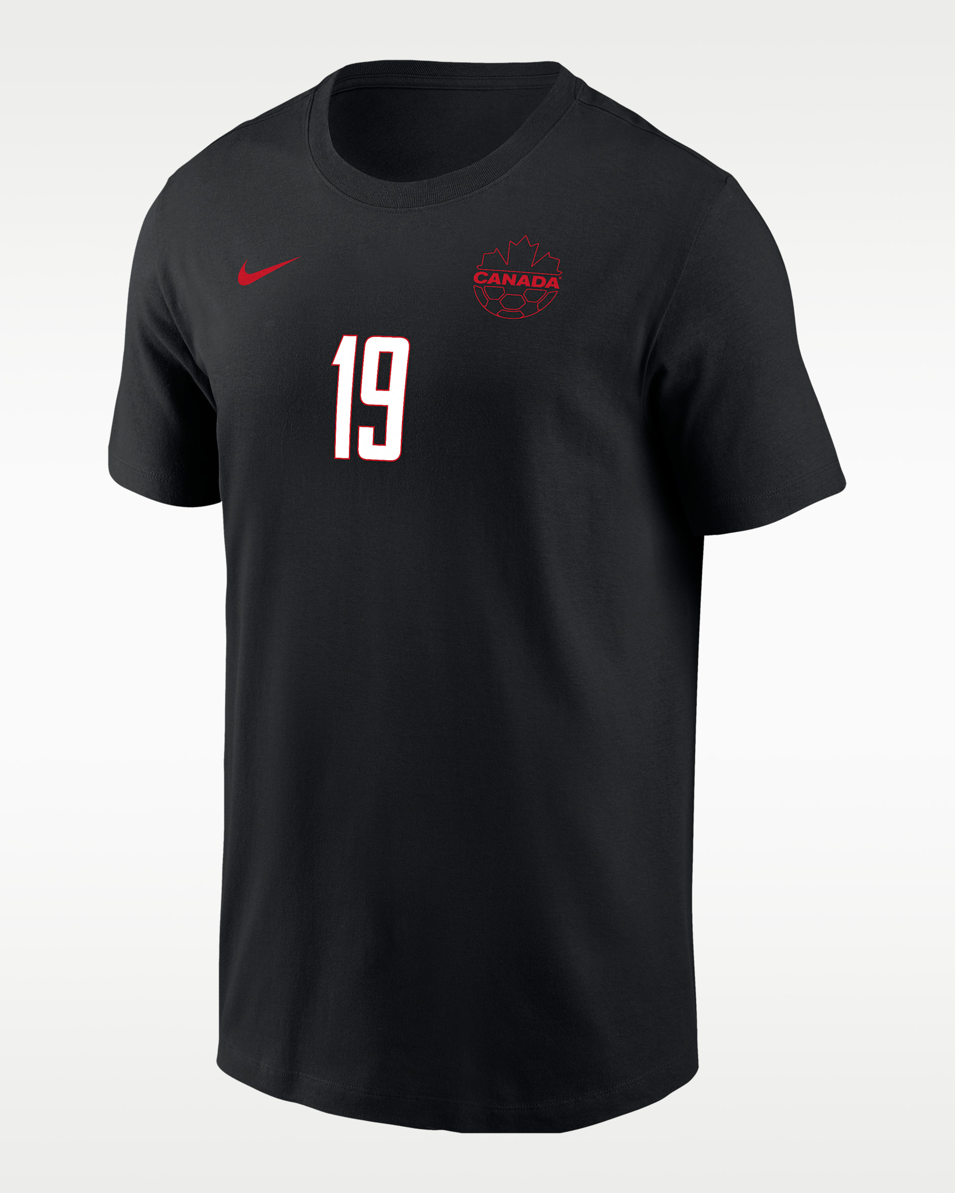 Alphonso Davies Team Canada Men's Nike Soccer T-Shirt - Black