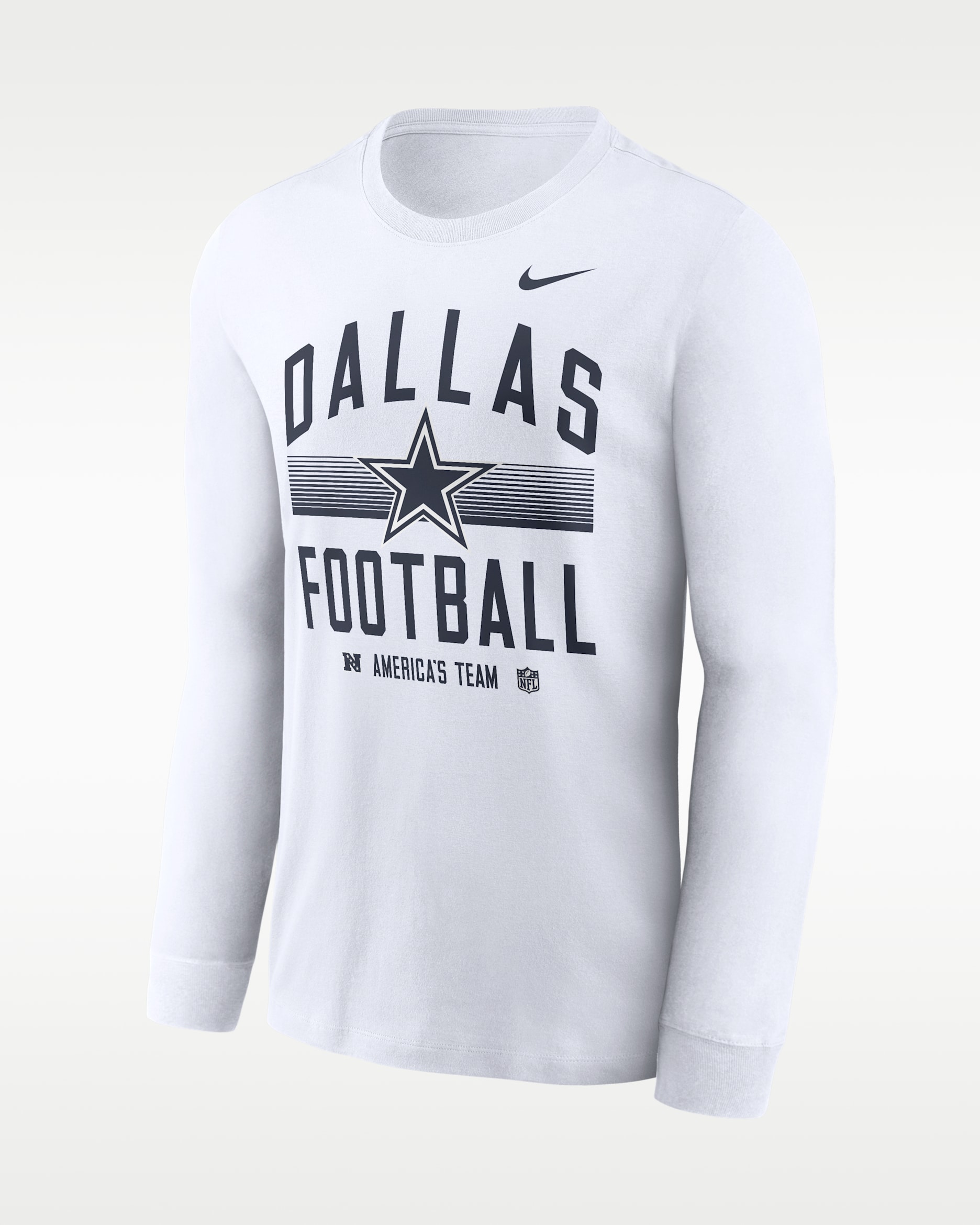 Dallas Cowboys Essential Men's Nike Dri-FIT NFL Long-Sleeve T-Shirt - Grey