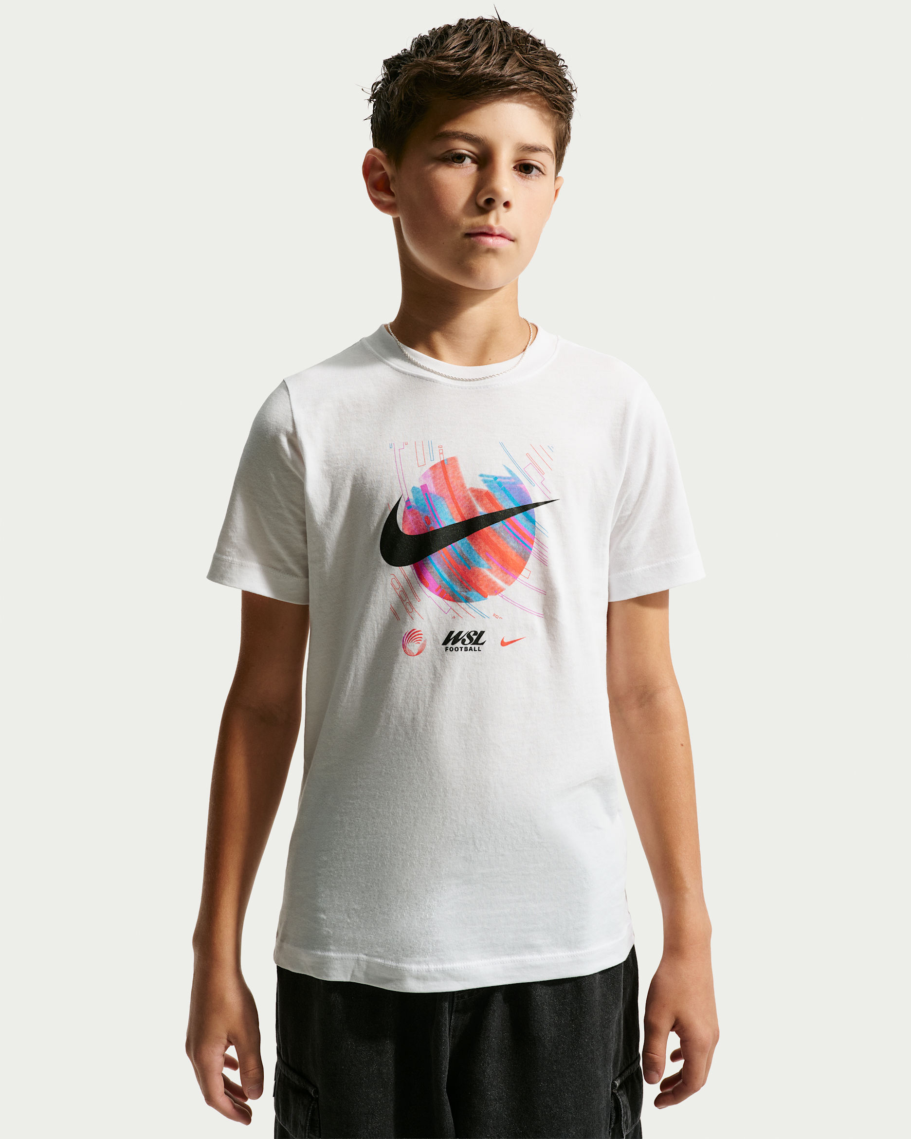 WSL Youth Nike SS Cotton Tee Youth Nike SS Cotton Tee - White