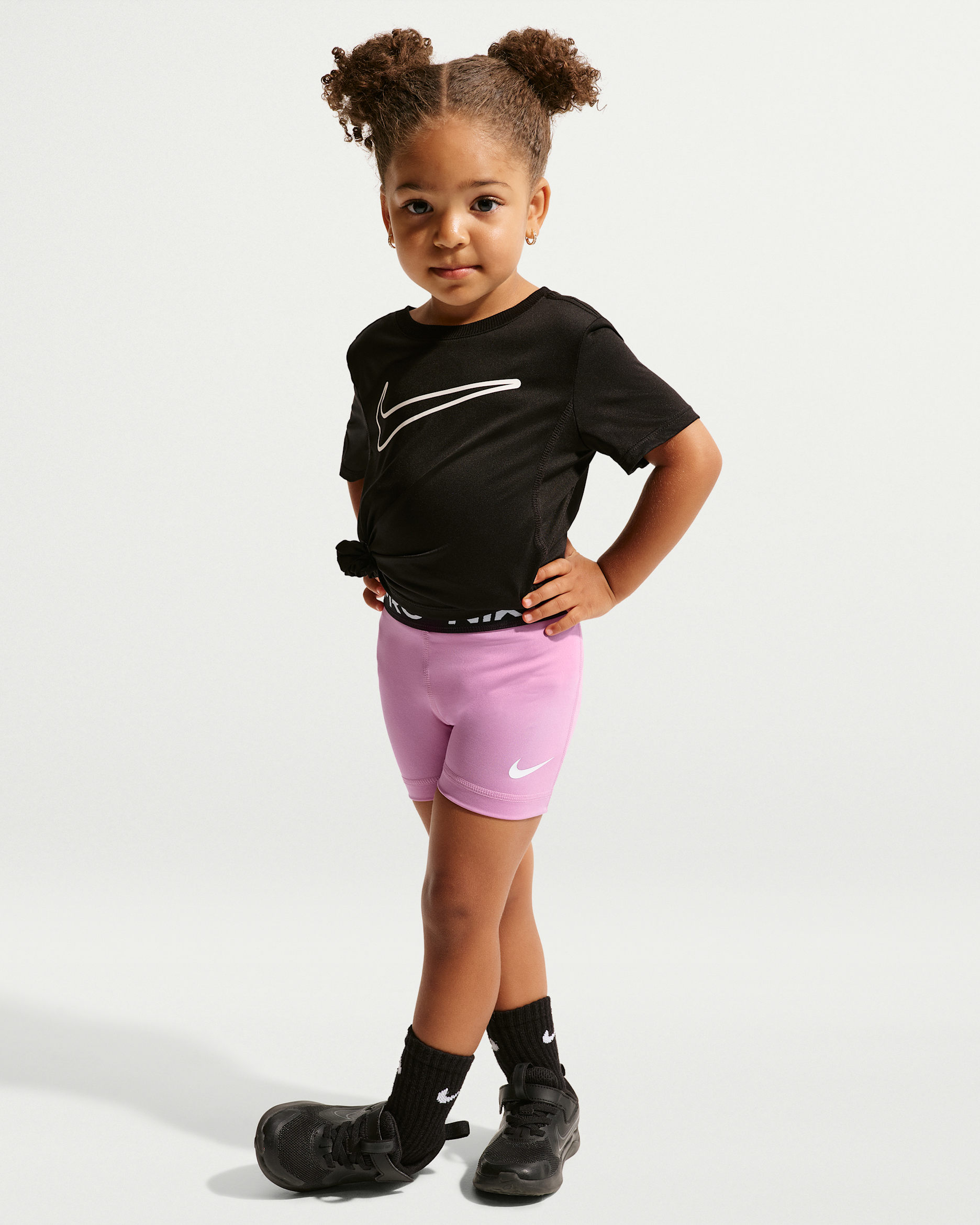Shorts Dri-FIT infantiles Nike Pro - Morado