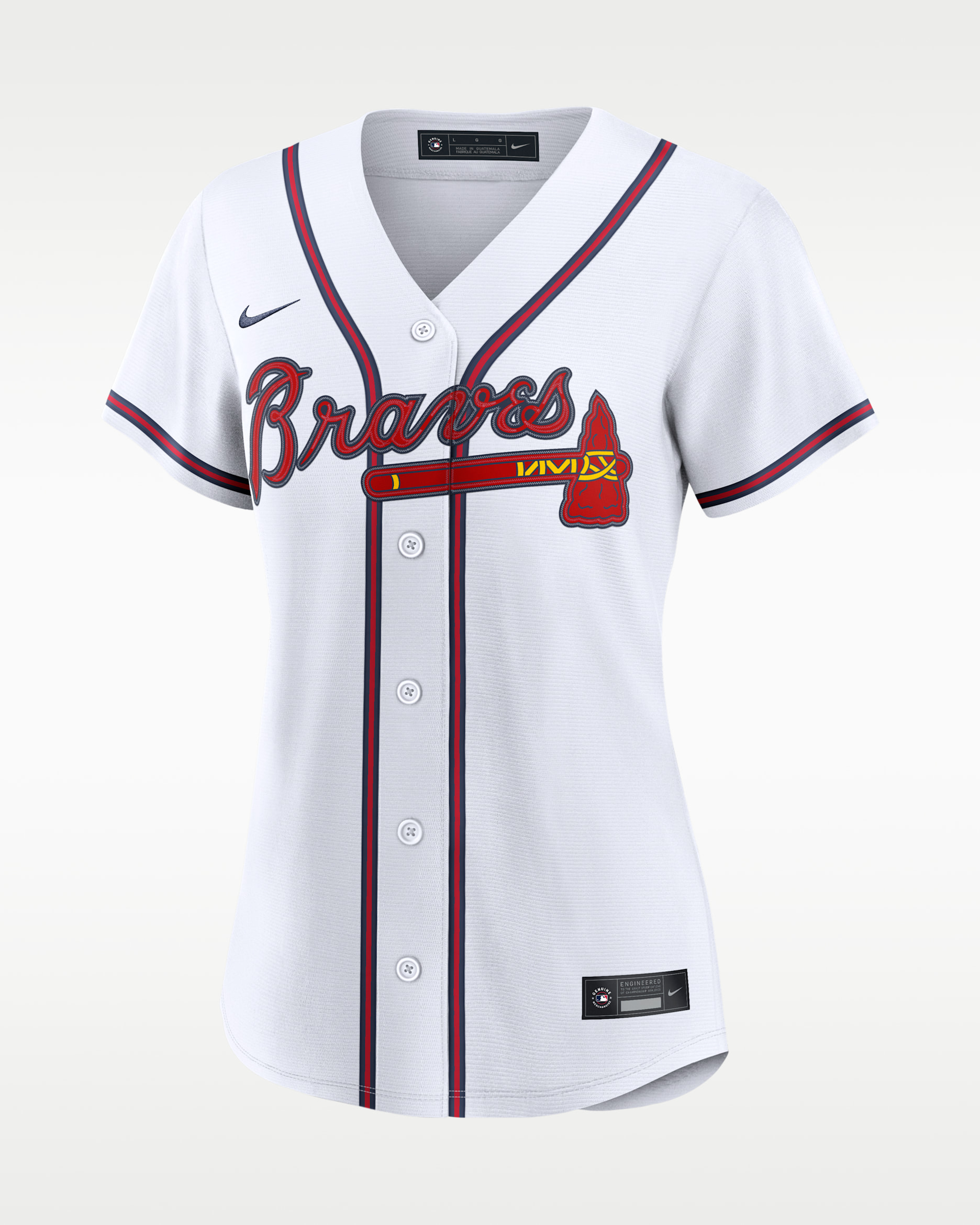 Jersey Nike de la MLB Replica para mujer Atlanta Braves - Blanco