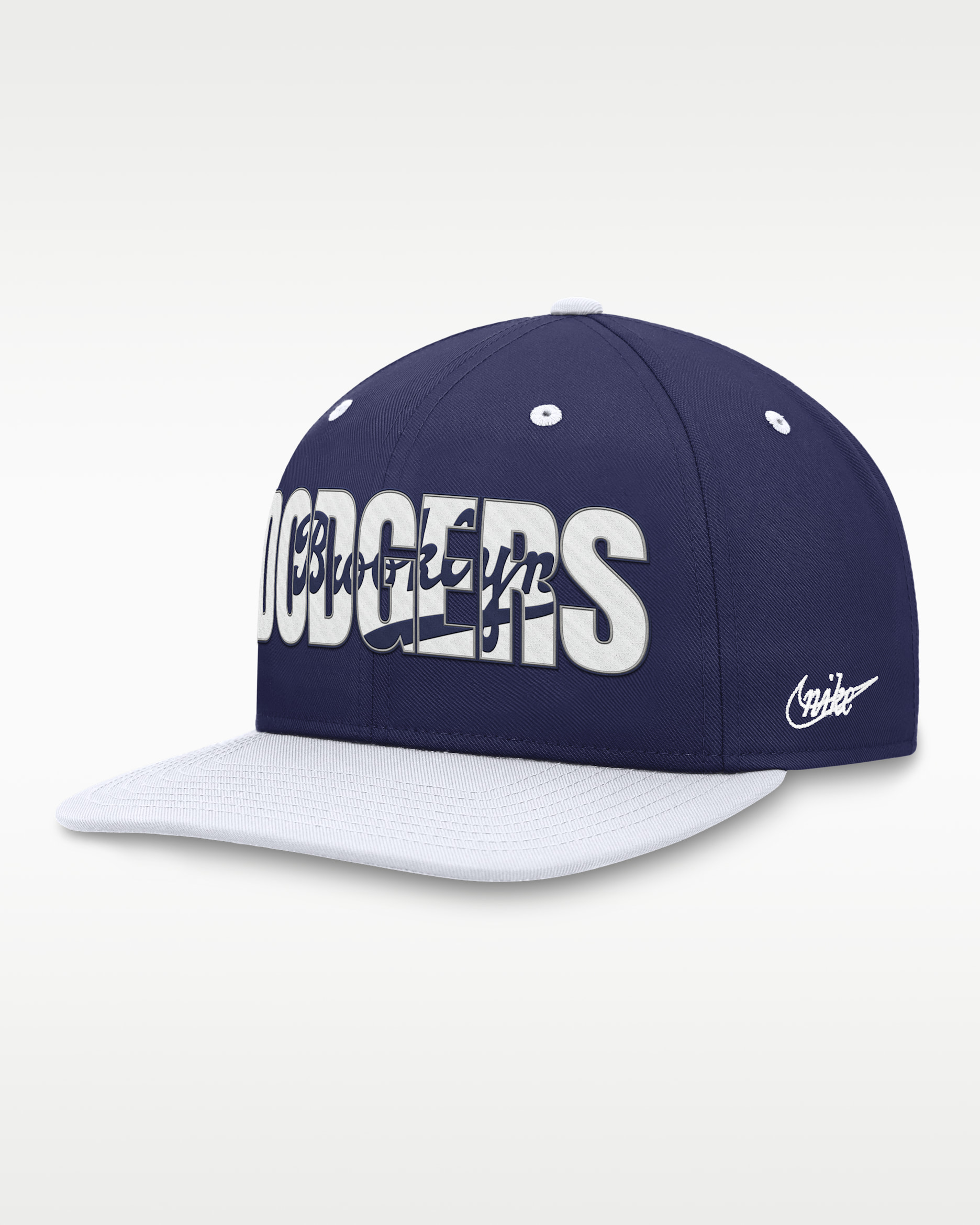 Brooklyn Dodgers Pro Cooperstown Men's Nike MLB Adjustable Hat - Royal/White