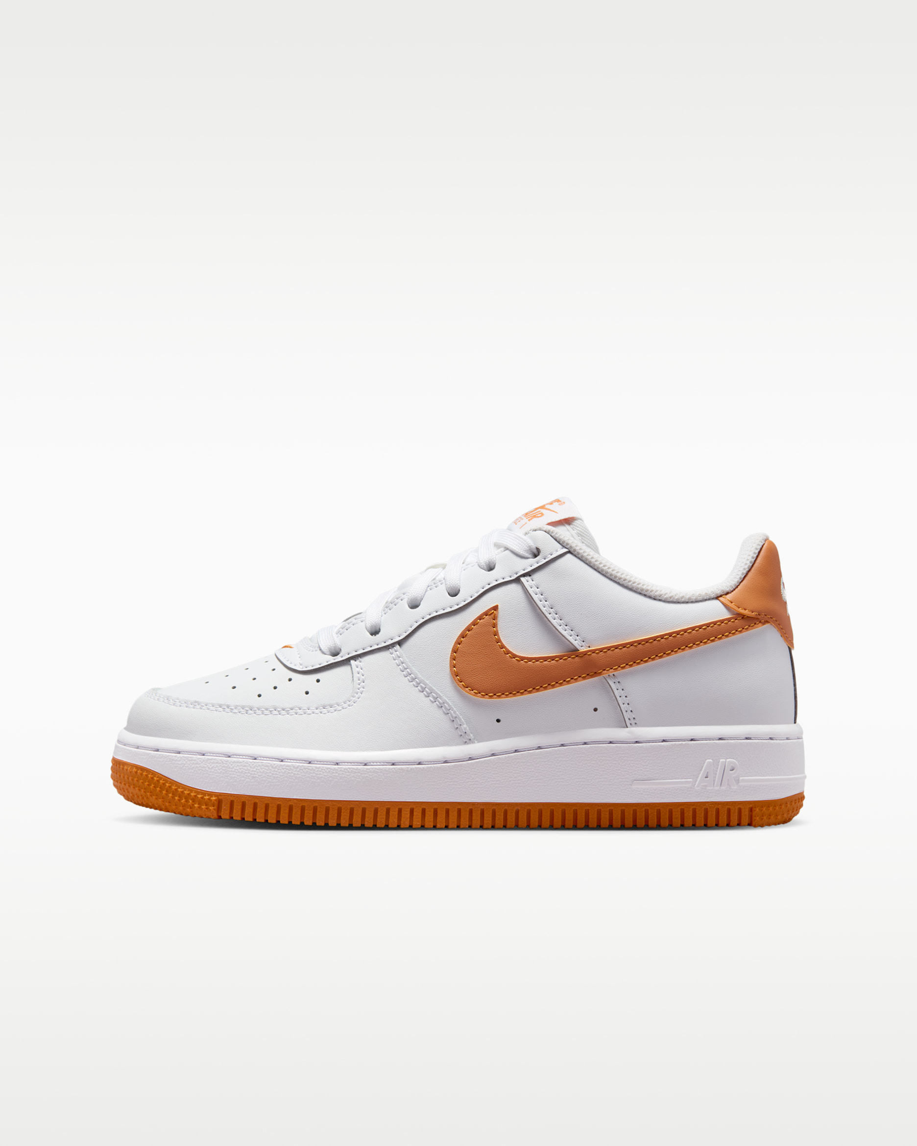 Nike Air Force 1 Older Kids' Shoes - White/Monarch