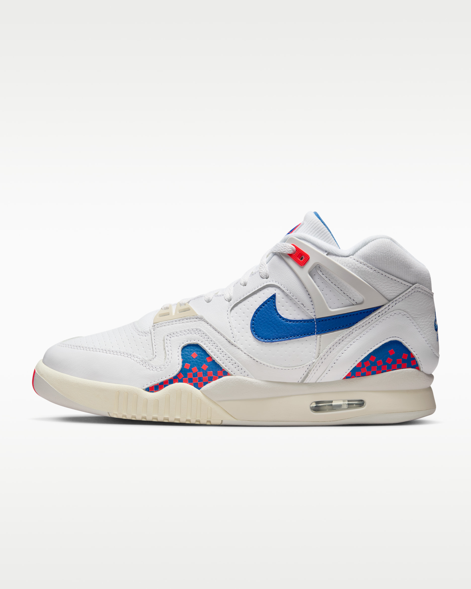 Nike Air Tech Challenge 2 Men's Shoes - White/Laser Crimson/Pale Ivory/Royal Blue