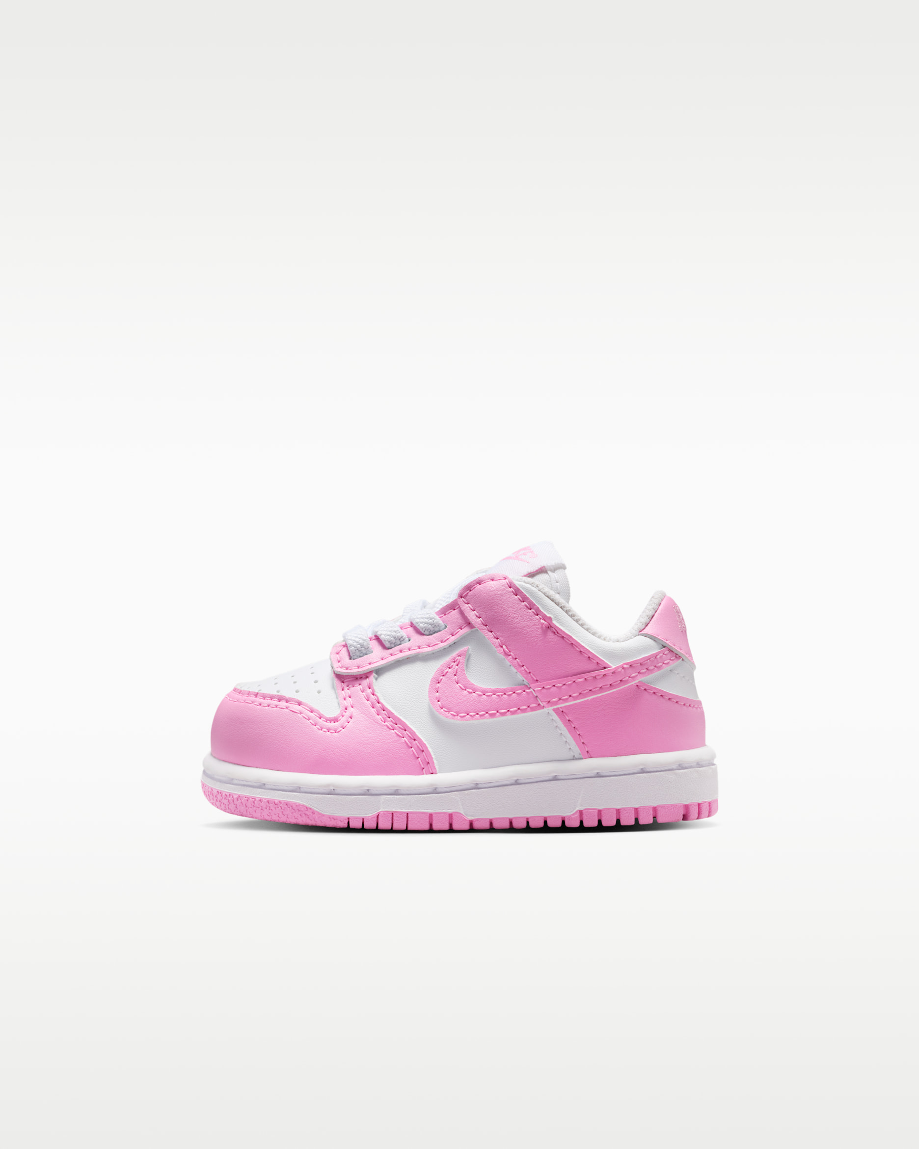 Sapatilhas Nike Dunk Low para bebé - Branco/Branco/Branco/Rosa Rise