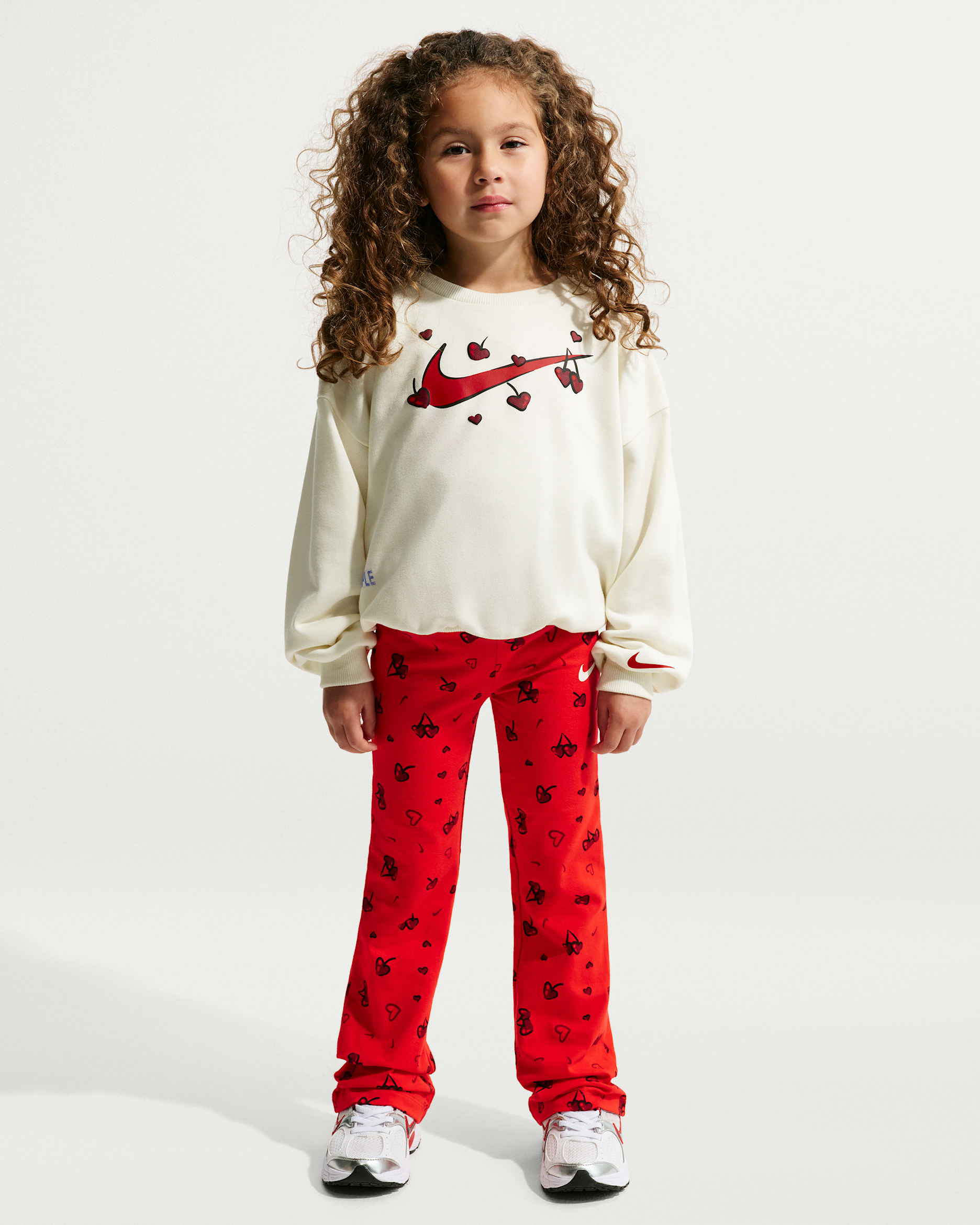 Nike Cherry Little Kids' Crew and Leggings Set - University Red