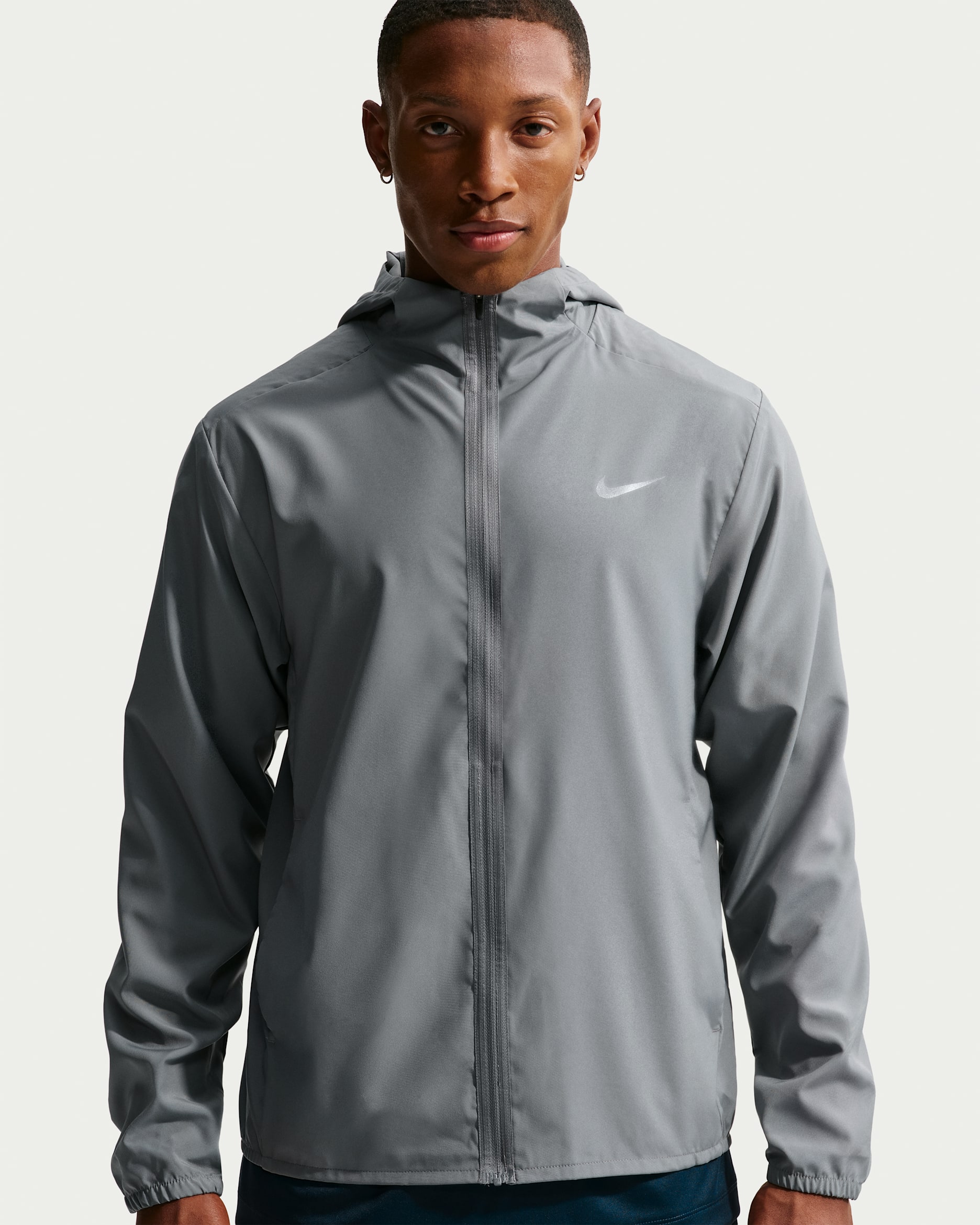 Veste à capuche Dri-FIT Nike Form pour homme - Smoke Grey