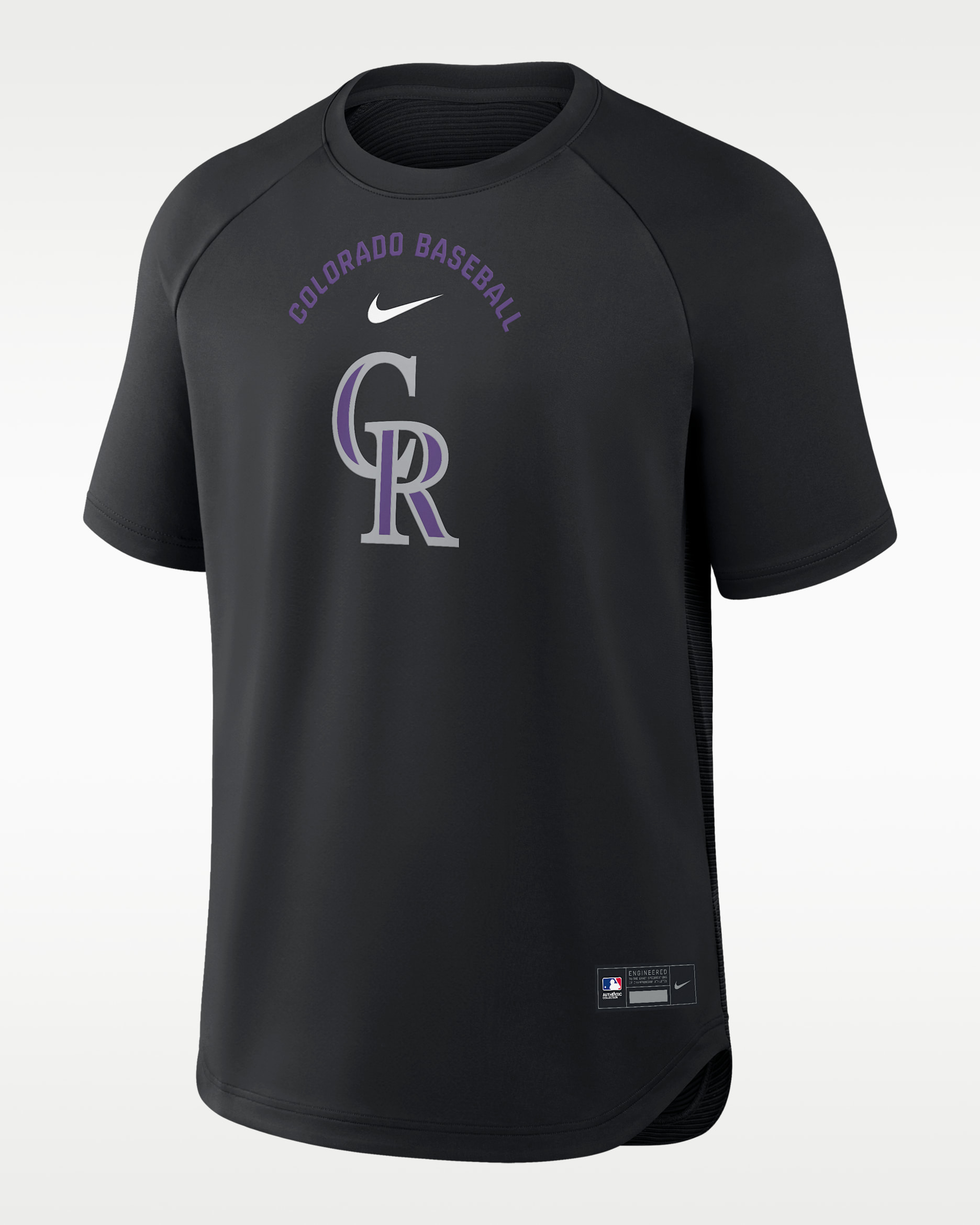 Colorado Rockies Authentic Collection Batting Practice Pregame Men's Nike Dri-FIT MLB Top - Black