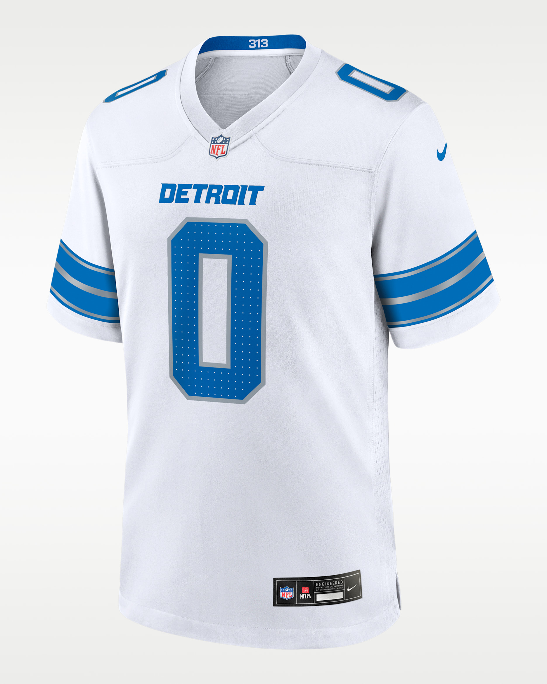 Jahmyr Gibbs Detroit Lions Men's Nike NFL Game Jersey - White