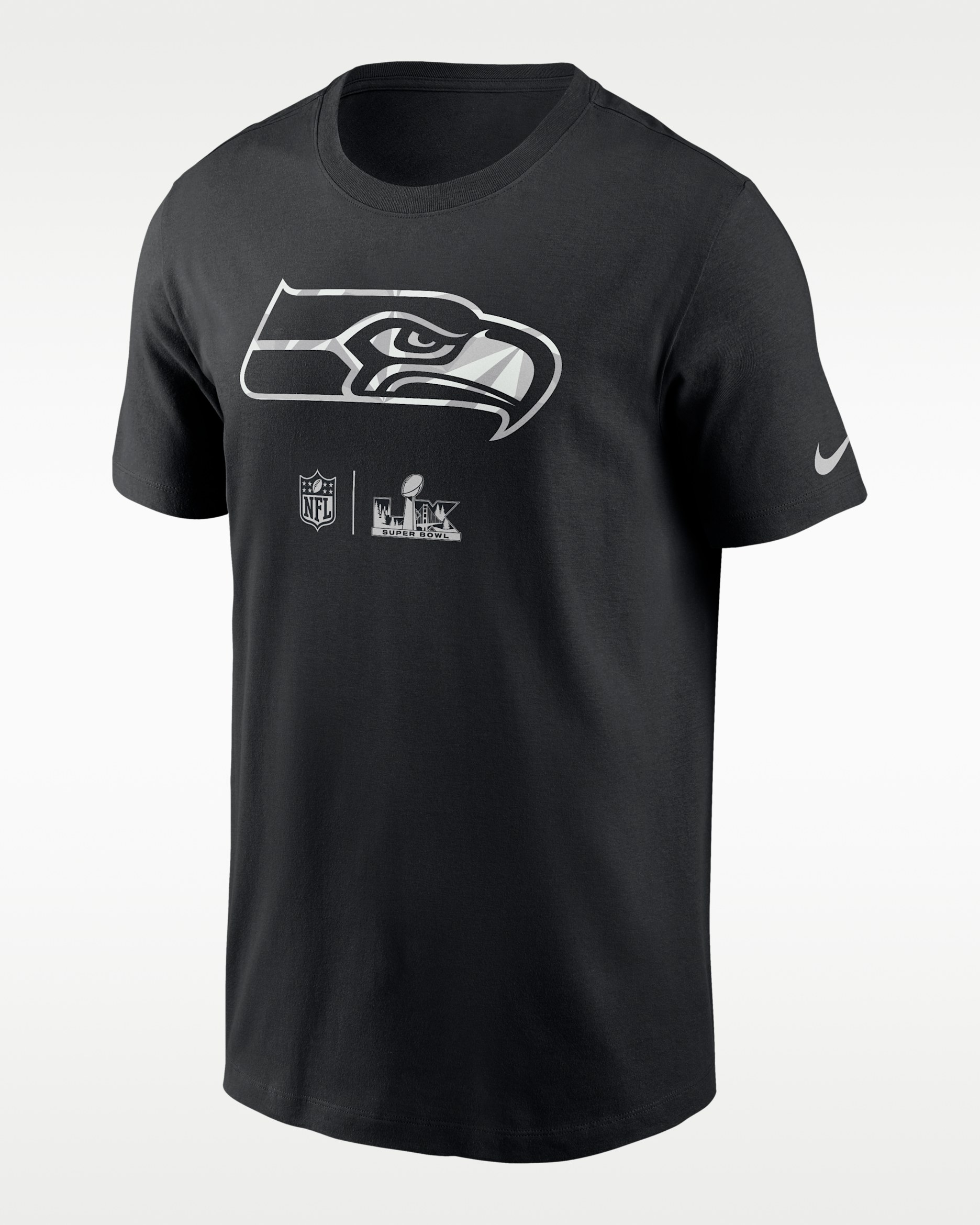 Seattle Seahawks Super Bowl LX Opening Night Men's Nike NFL T-Shirt - Black